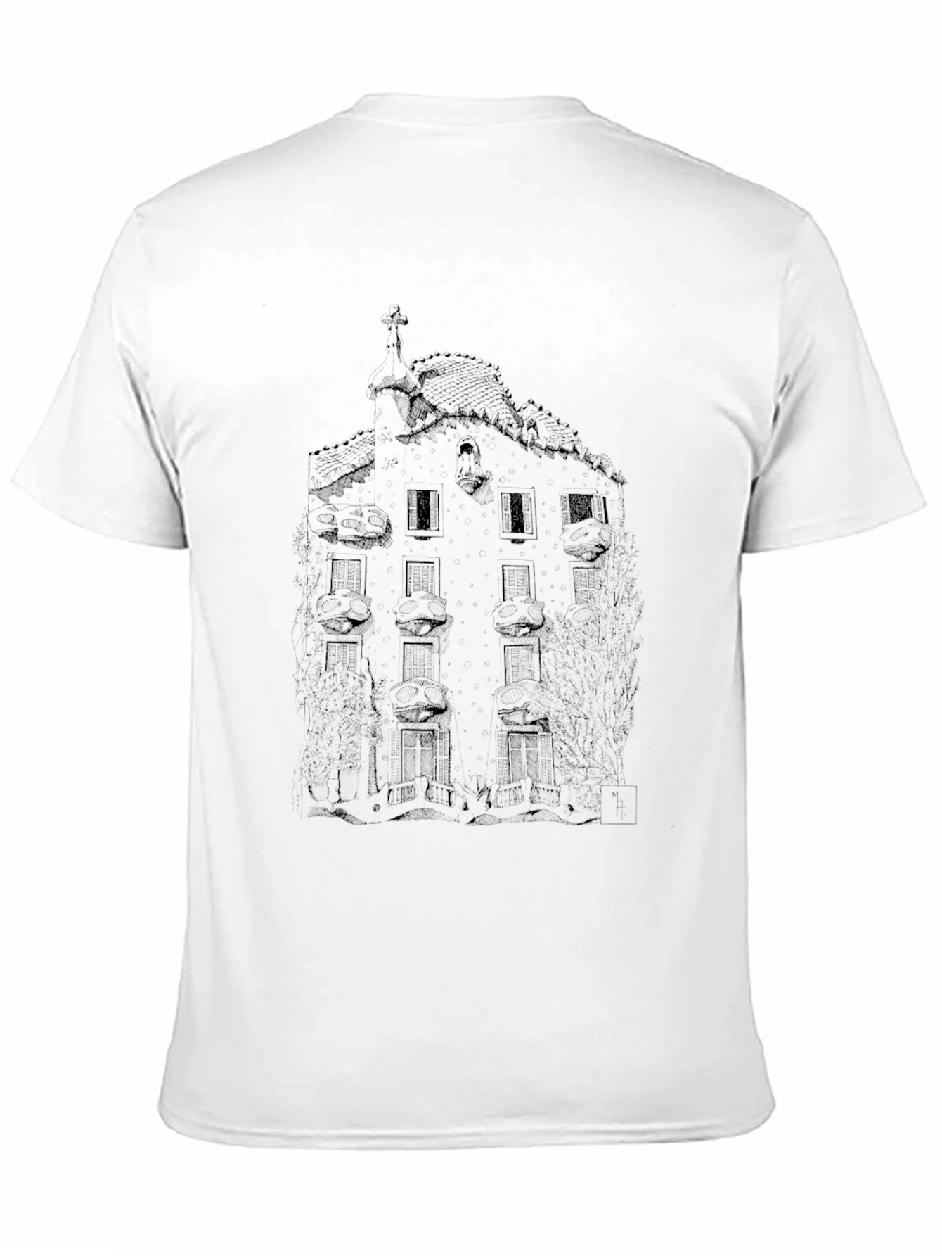 Casa Batlló Graphic T-Shirt - Barcelona Architecture Tee