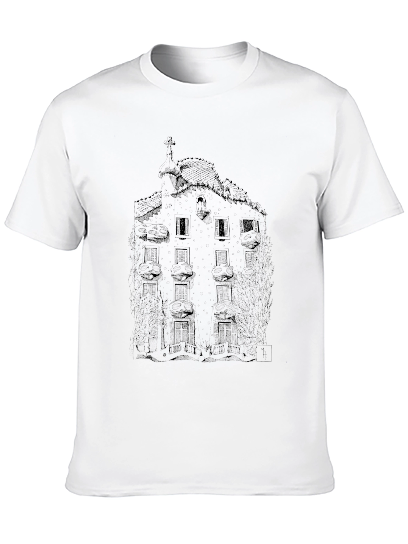 Casa Batlló Graphic T-Shirt - Barcelona Architecture Tee