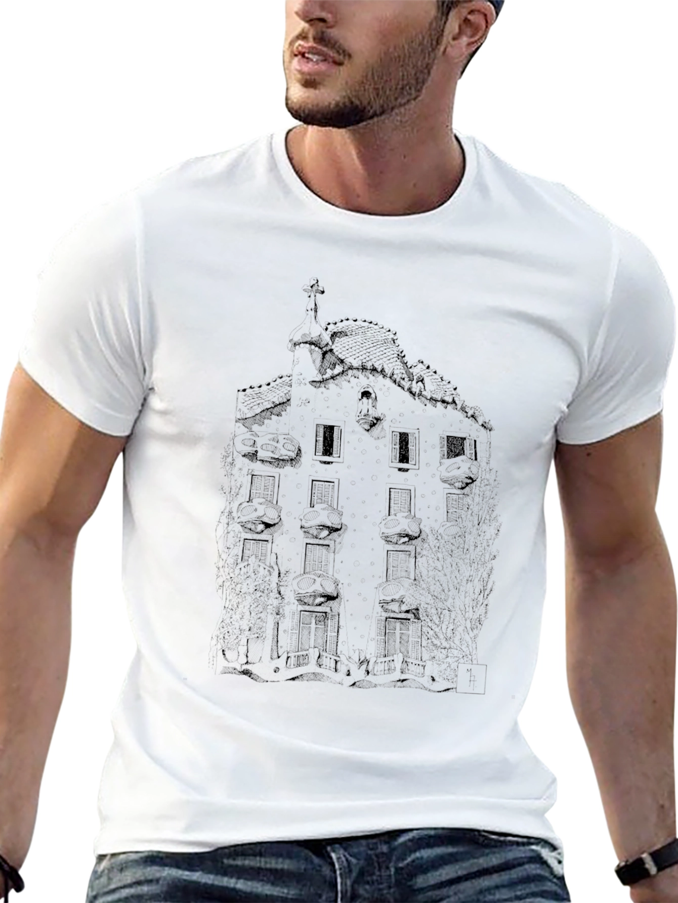Casa Batlló Graphic T-Shirt - Barcelona Architecture Tee
