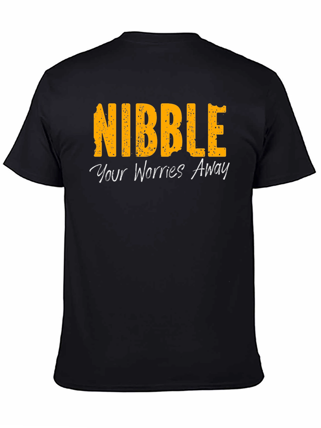 Nibble Your Worries Away Black T-Shirt