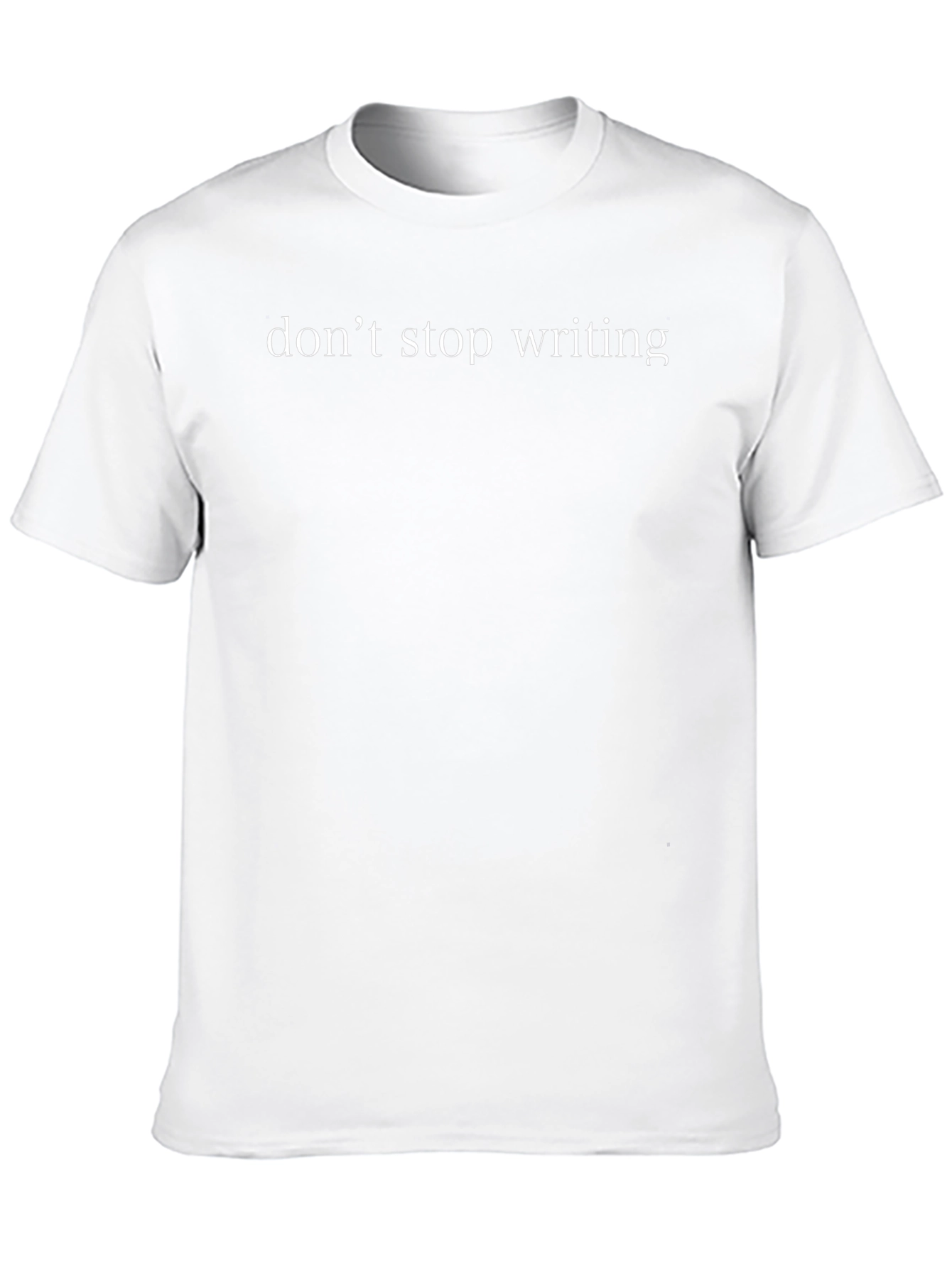 Dont Stop Writing Tee - Black Graphic T-Shirt