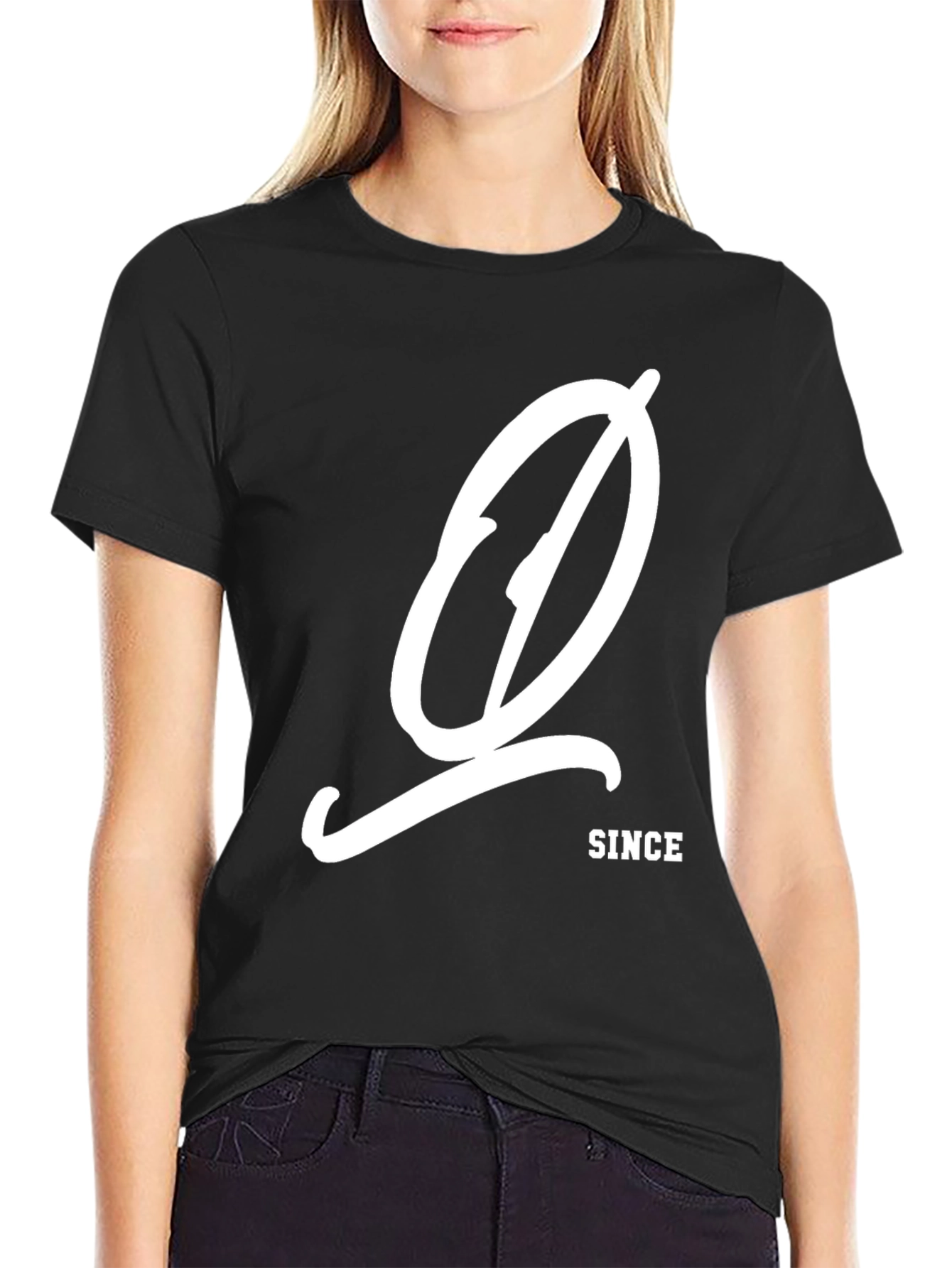 Stylish Black Graphic Tee - Since