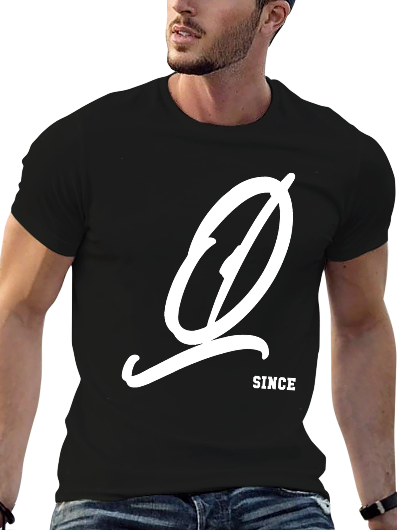 Stylish Black Graphic Tee - Since