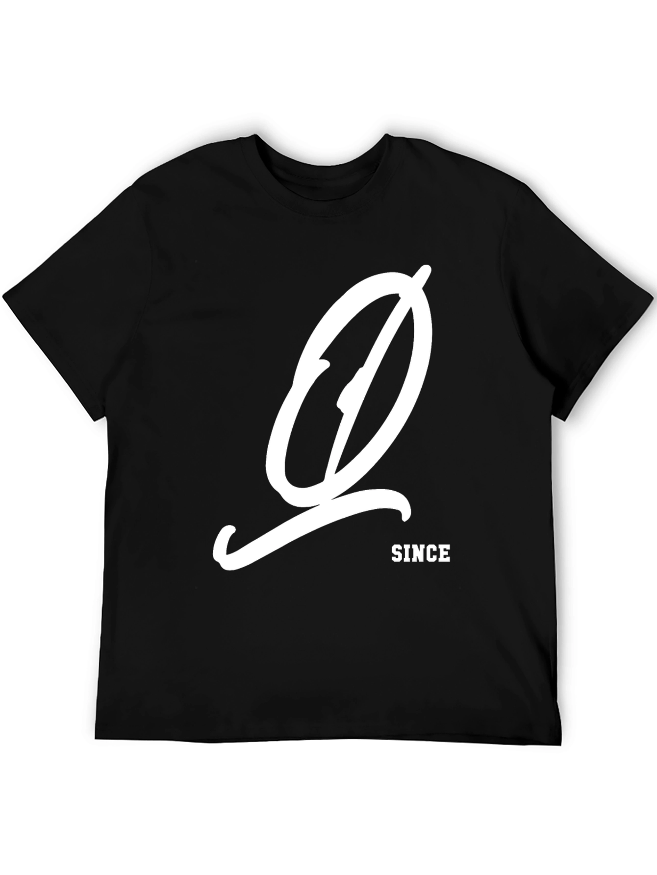 Stylish Black Graphic Tee - Since