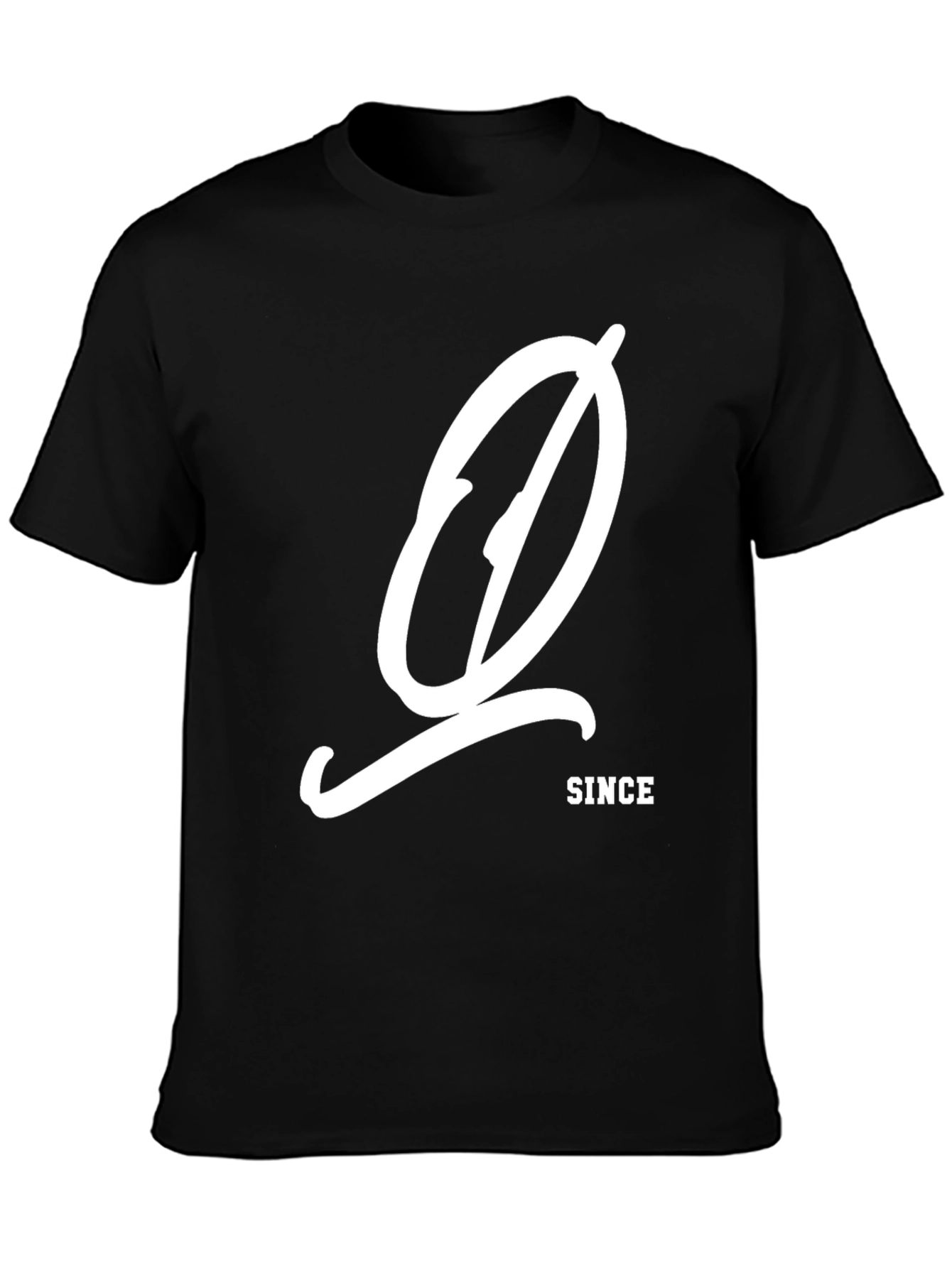 Stylish Black Graphic Tee - Since