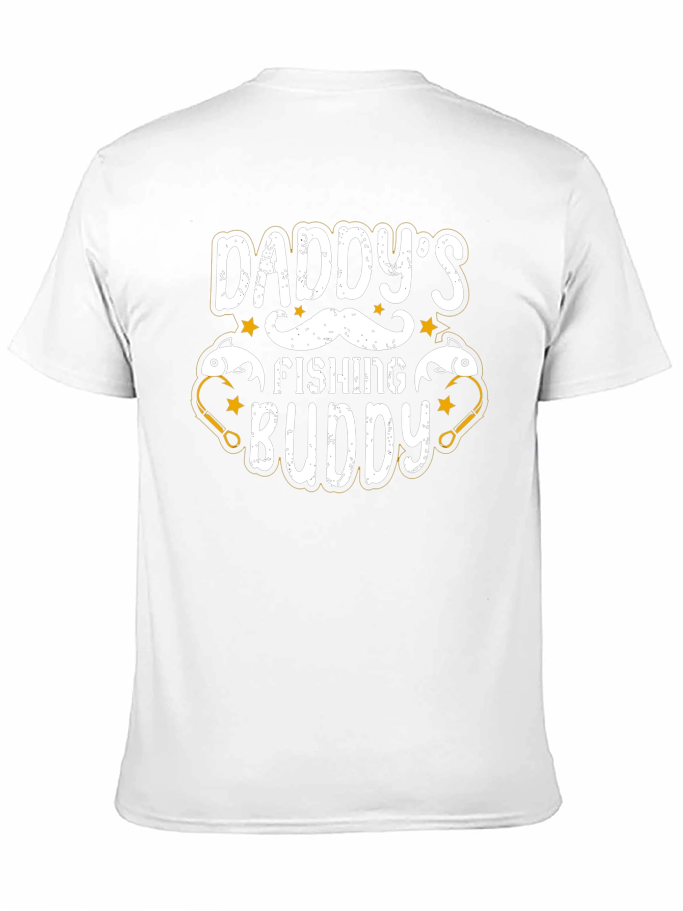 Daddys Fishing Buddy Black Graphic T-Shirt