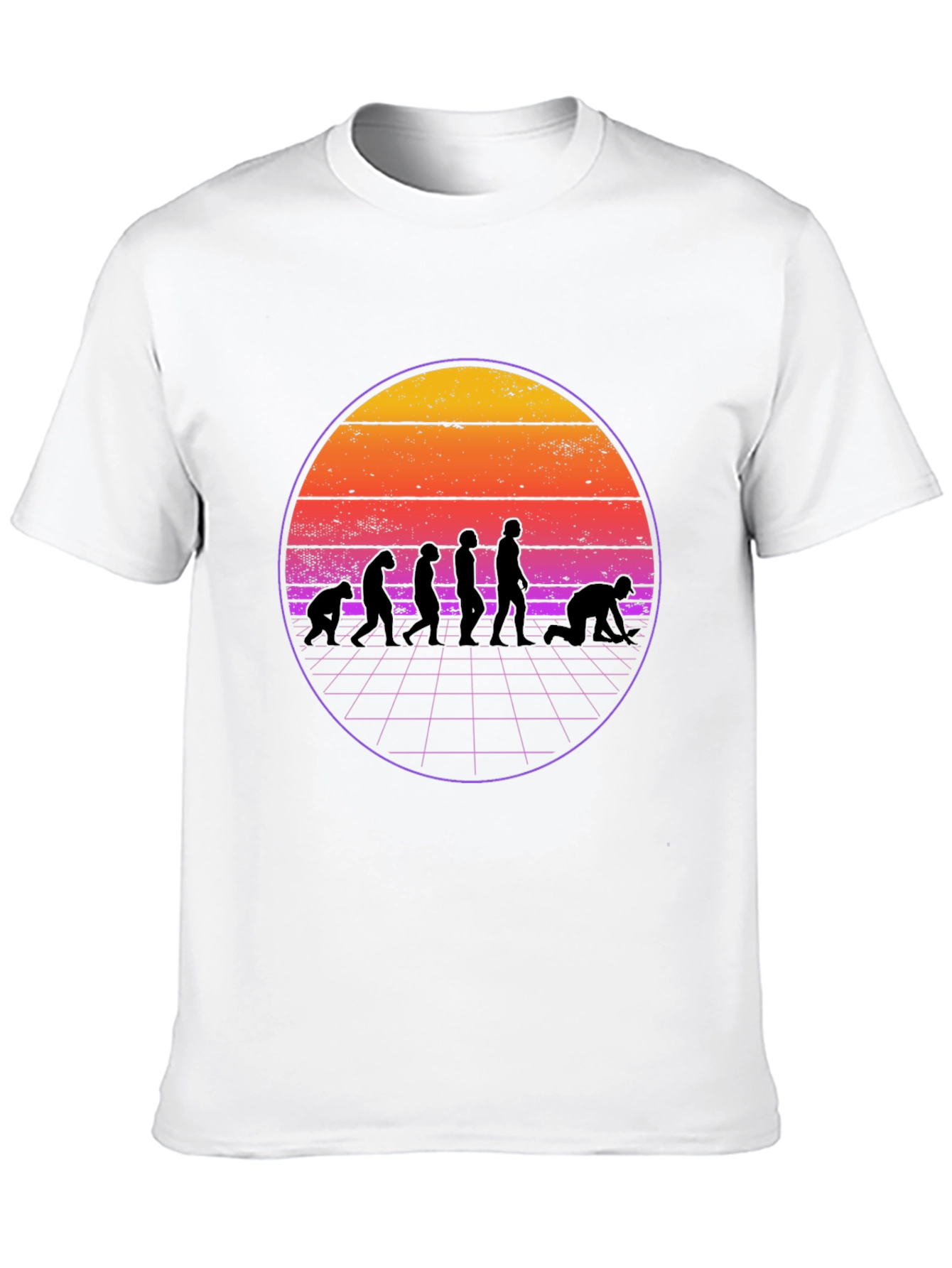Evolution Retro Sunset Graphic T-Shirt