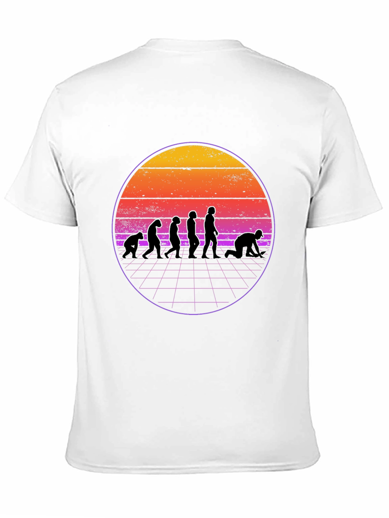 Evolution Retro Sunset Graphic T-Shirt