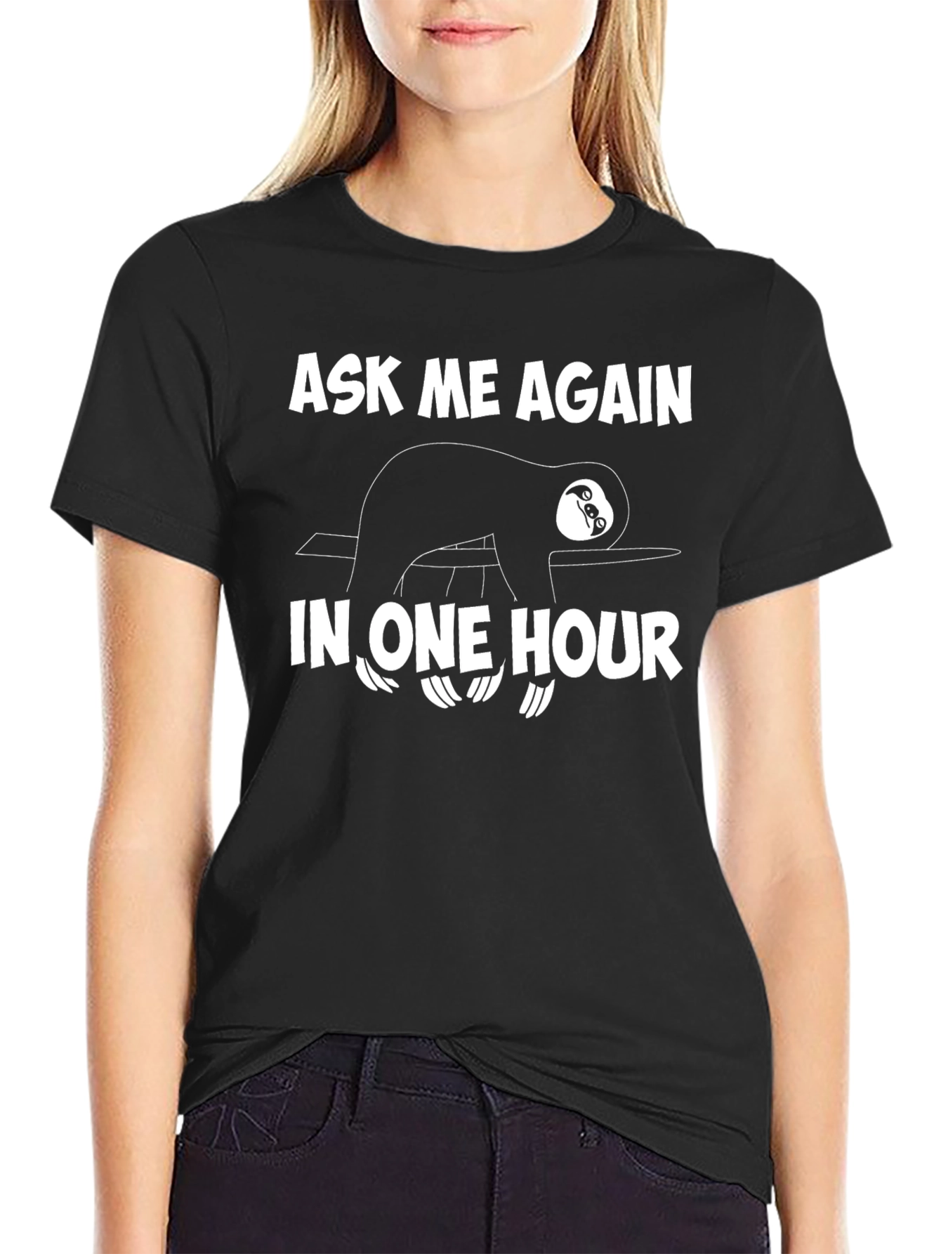 Lazy Sloth T-Shirt - Ask Me Again Later