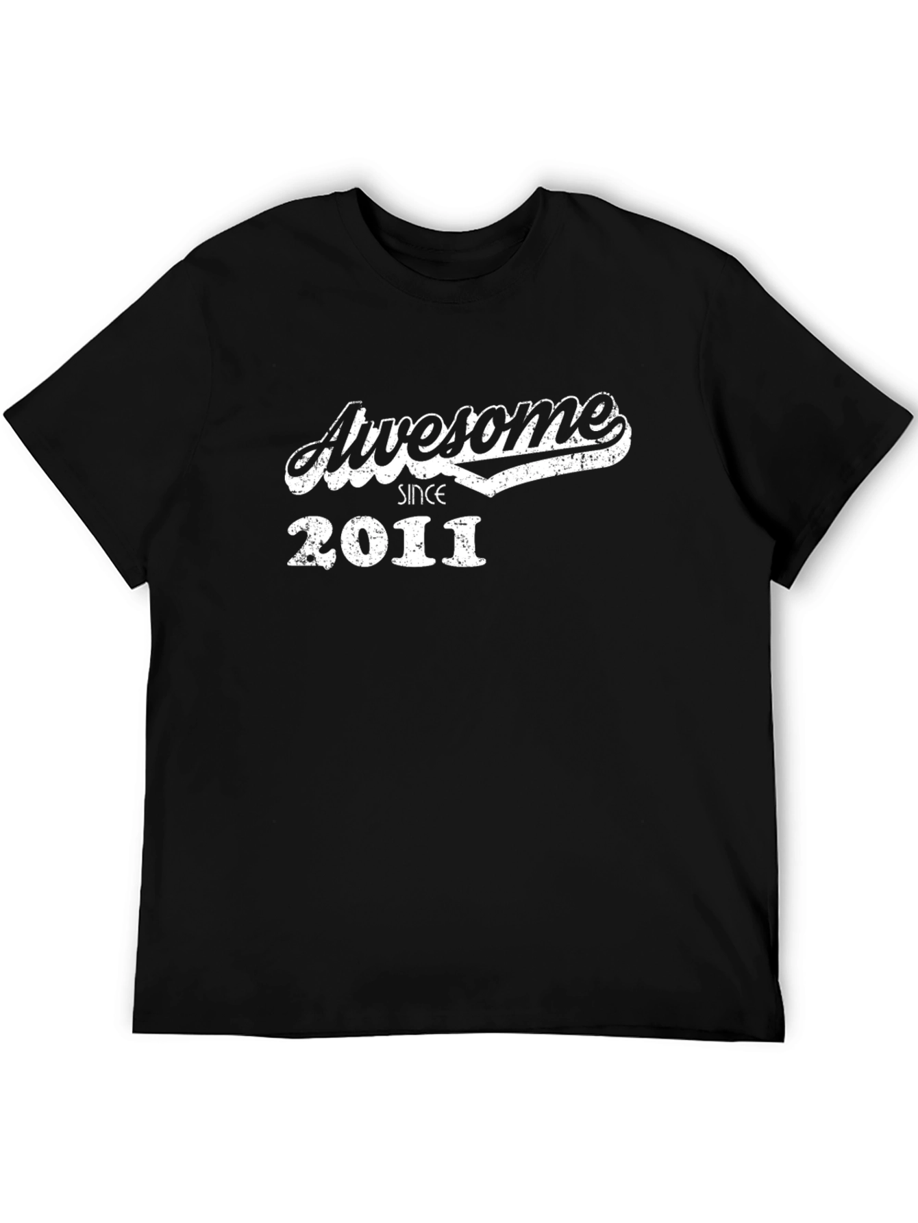 Awesome Since 2011 Graphic Tee - Black