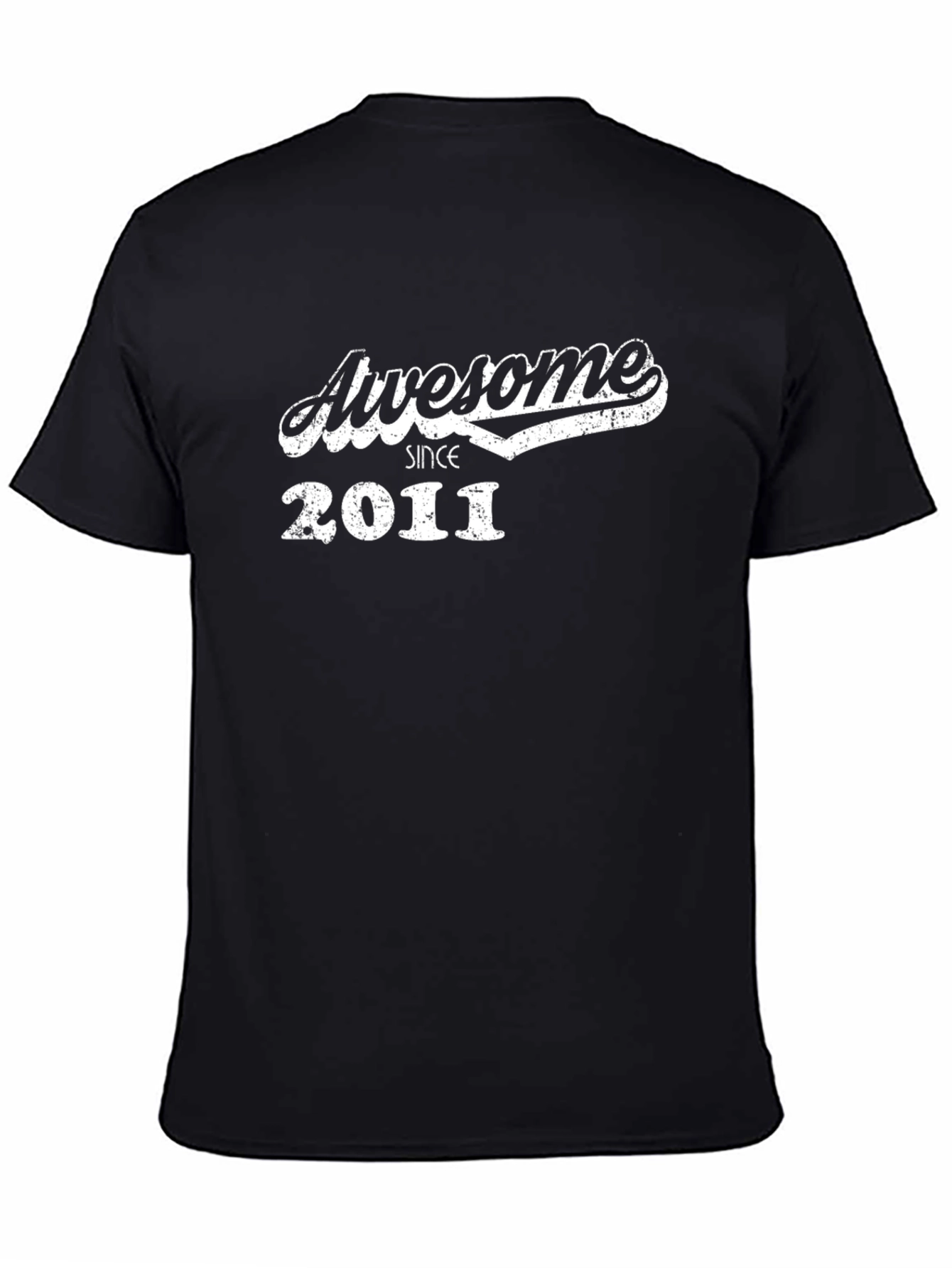 Awesome Since 2011 Graphic Tee - Black