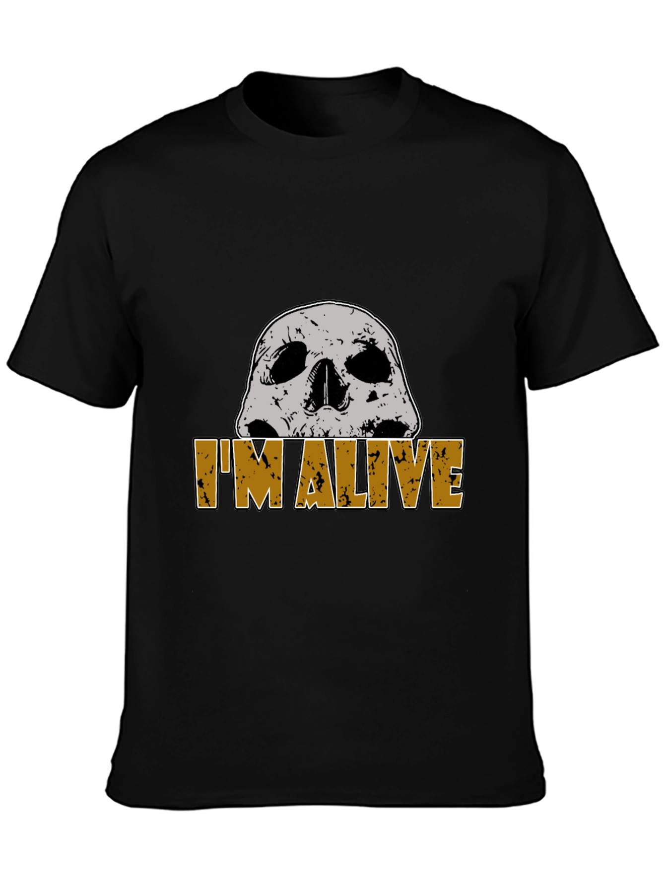 Im Alive Skull Graphic T-Shirt - Mens Black Tee