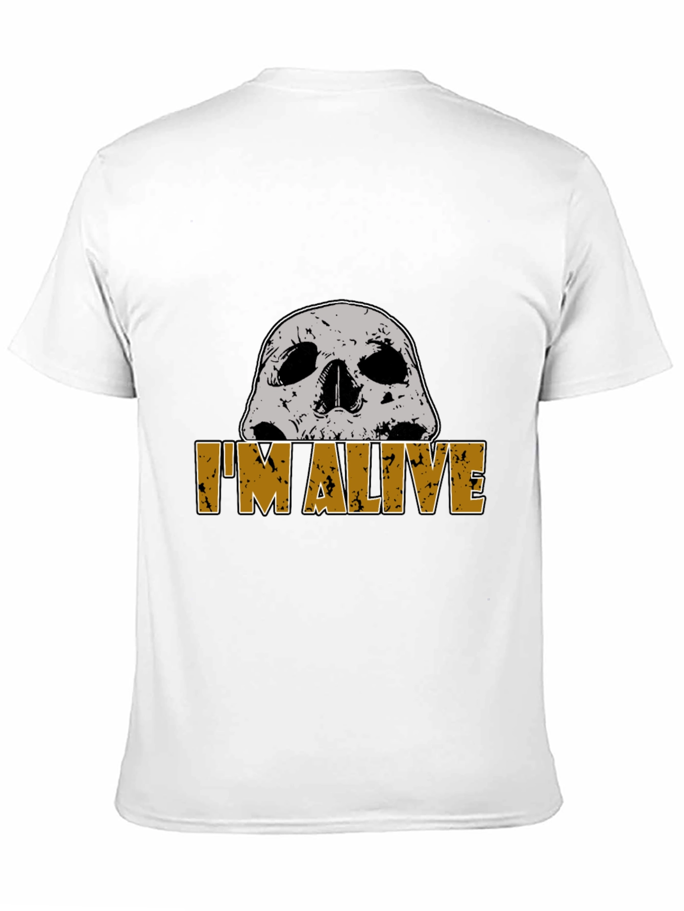 Im Alive Skull Graphic T-Shirt - Mens Black Tee