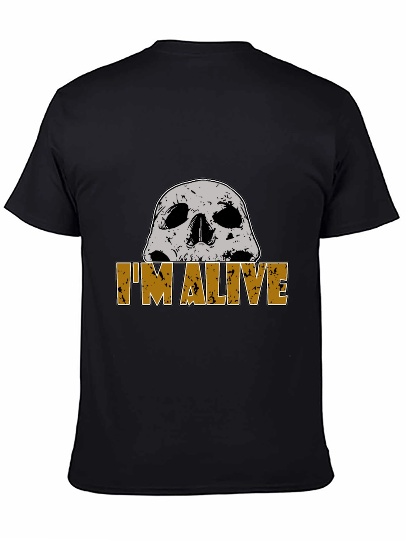 Im Alive Skull Graphic T-Shirt - Mens Black Tee