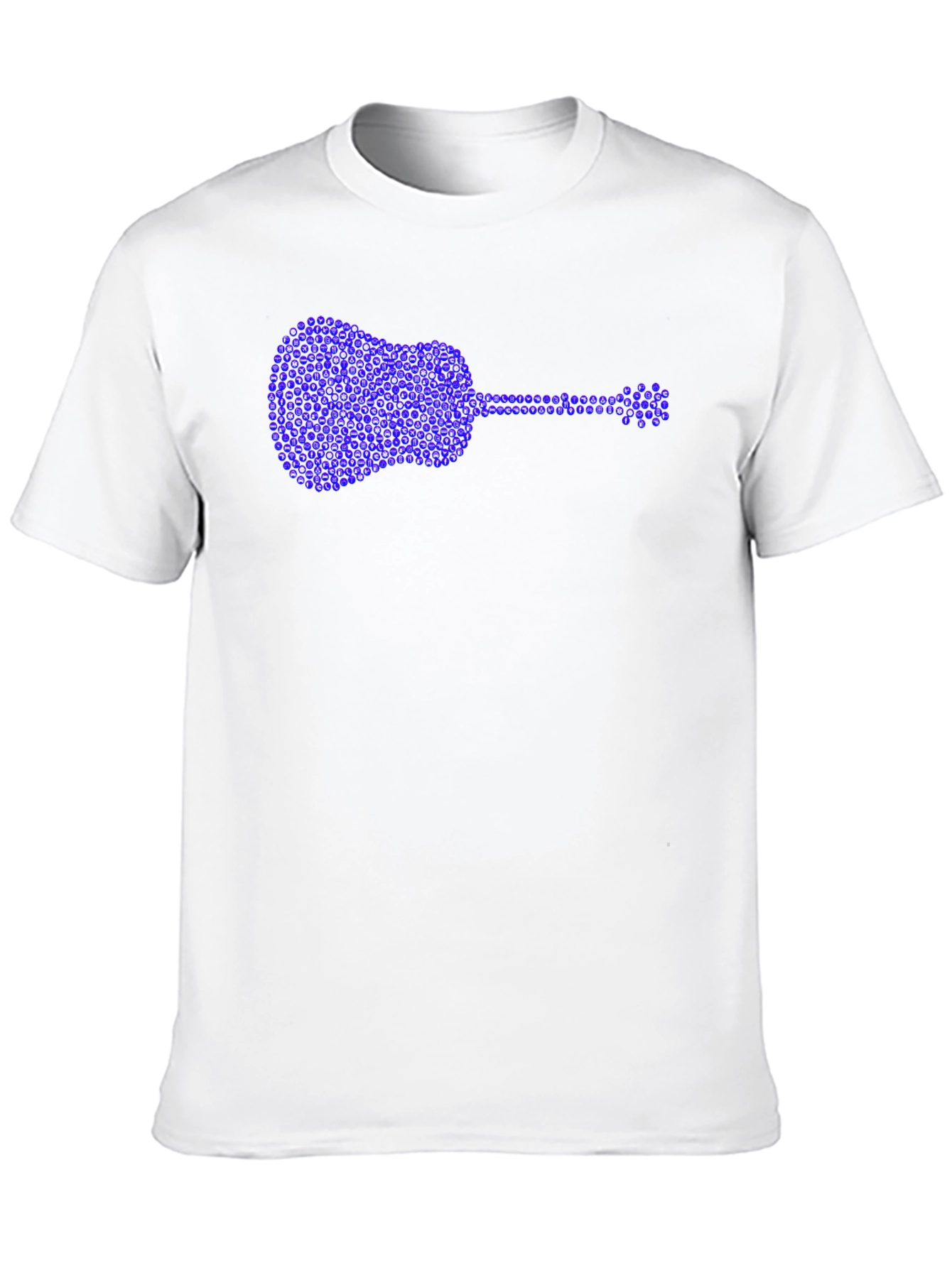 Guitar Rhinestone Graphic T-Shirt