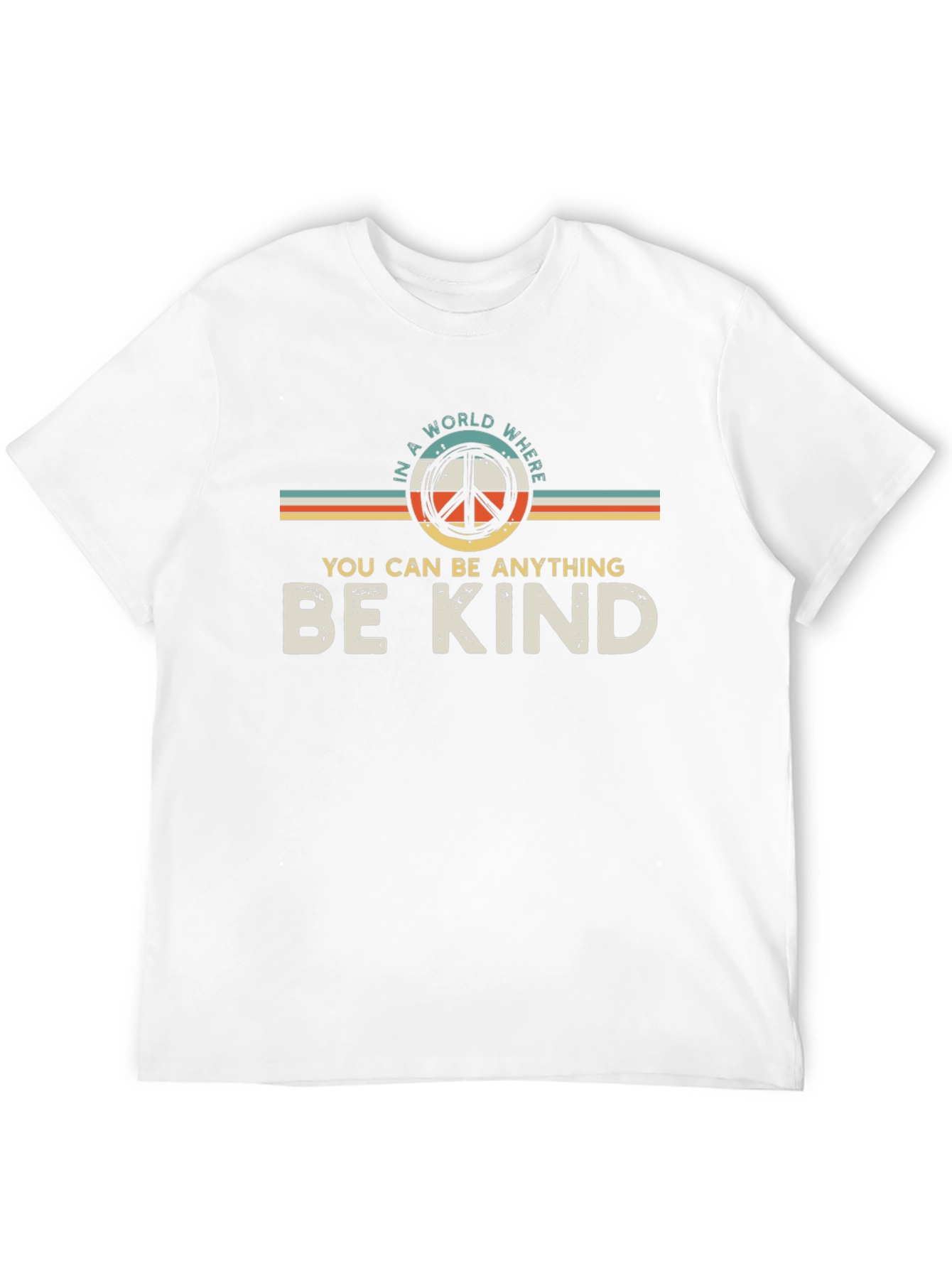 Be Kind Peace Sign Graphic T-Shirt