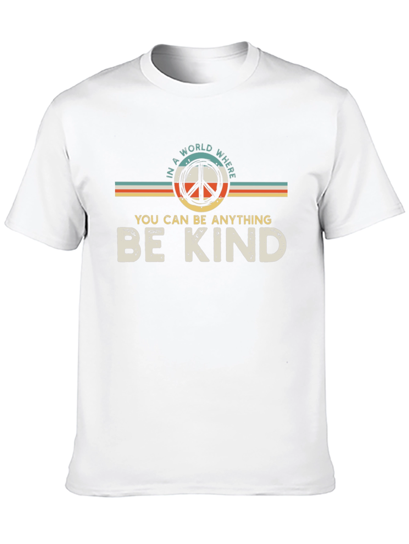 Be Kind Peace Sign Graphic T-Shirt