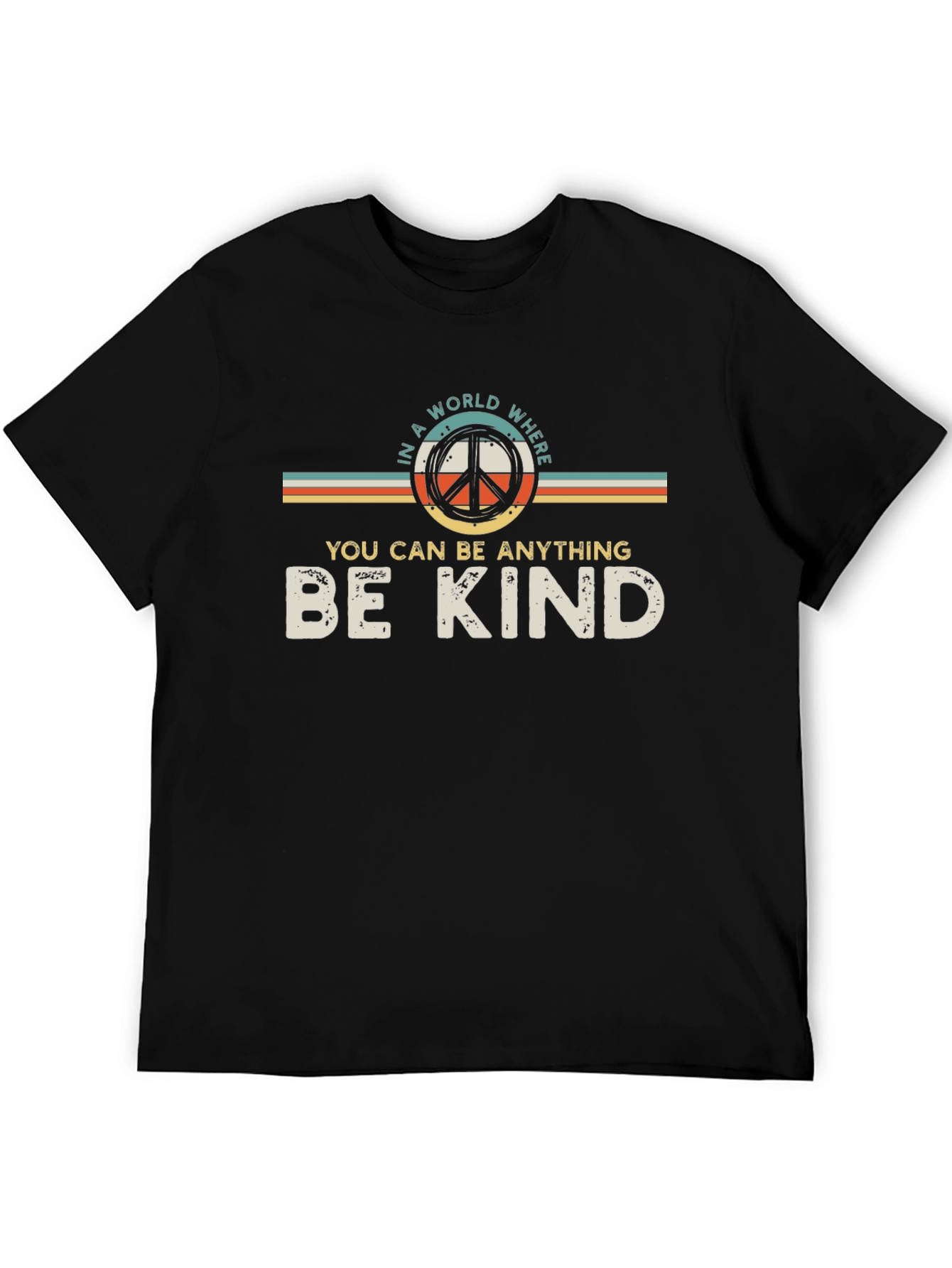 Be Kind Peace Sign Graphic T-Shirt