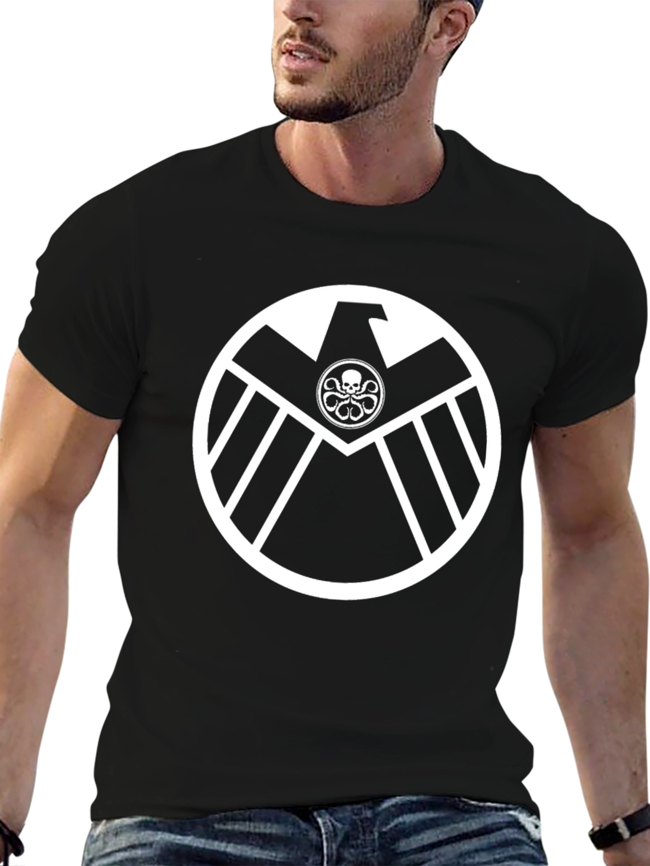 Hydra Shield Logo T-Shirt - Black