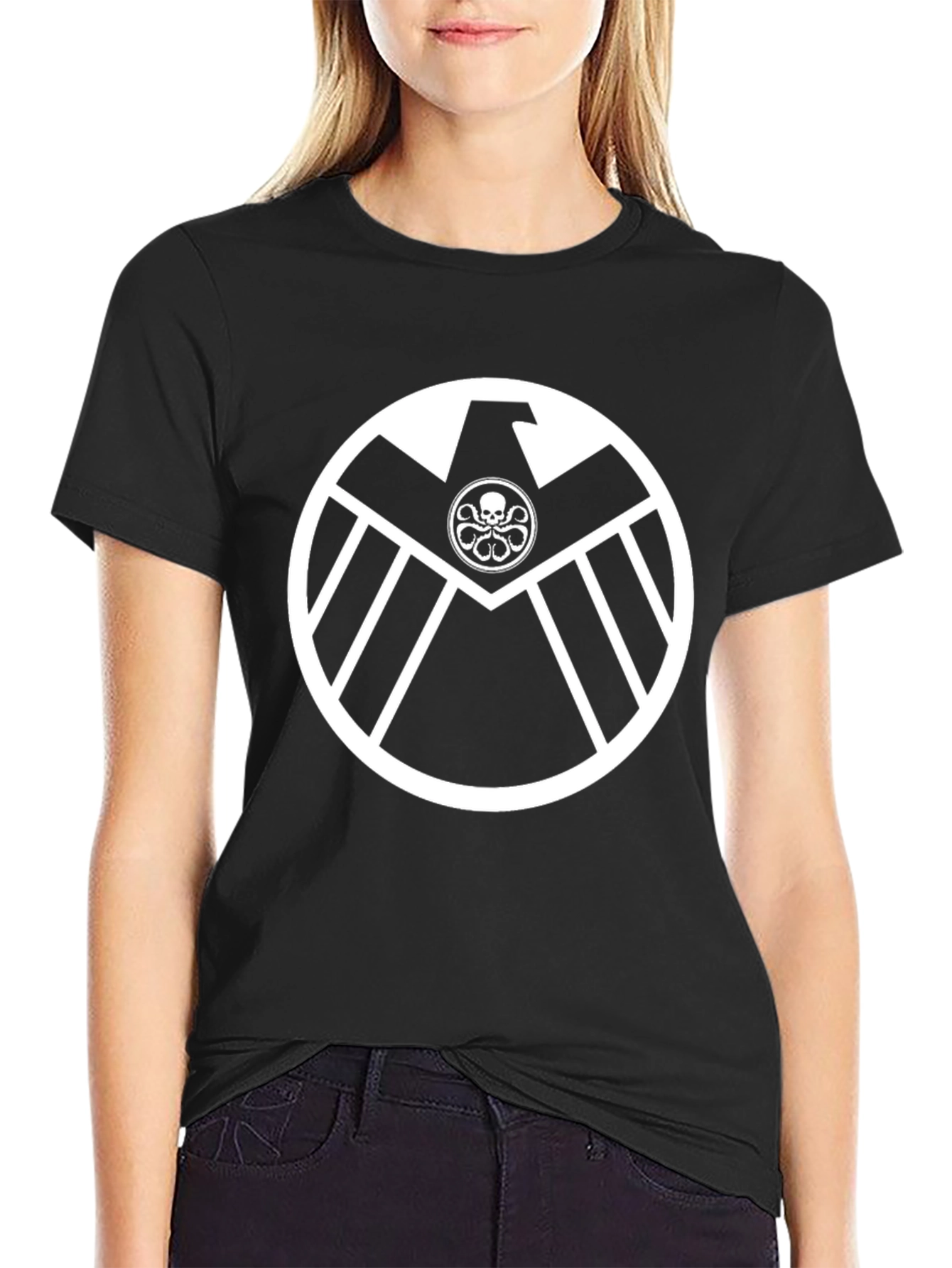 Hydra Shield Logo T-Shirt - Black