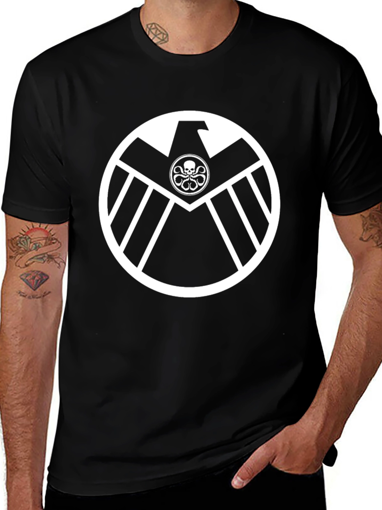 Hydra Shield Logo T-Shirt - Black