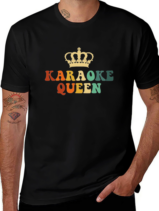 Karaoke Queen Retro Tee