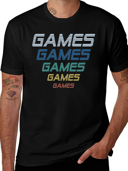 Retro Games Graphic Tee - Classic Gamer T-Shirt