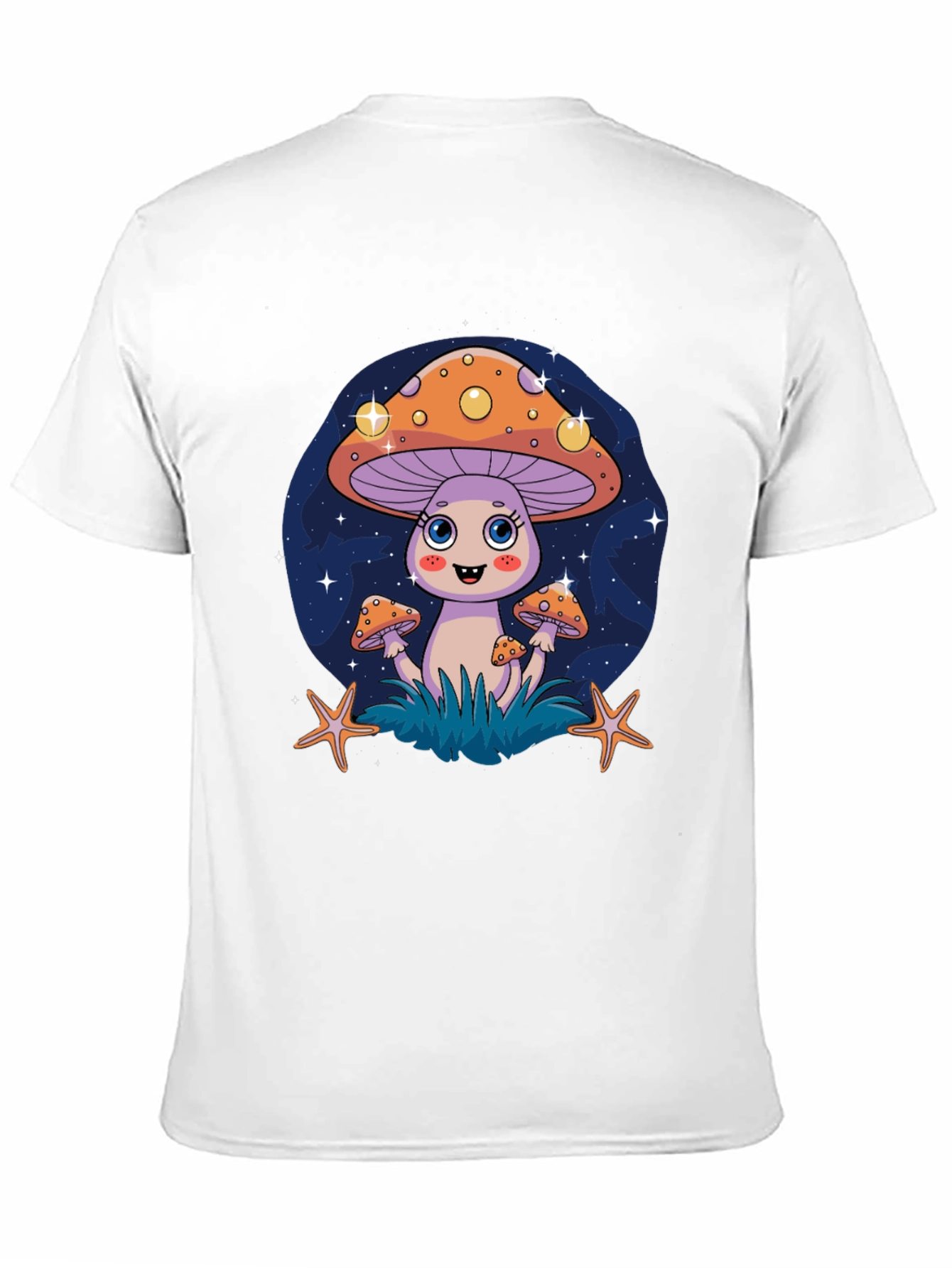 Funky Mushroom Graphic Tee - Quirky Cartoon Design