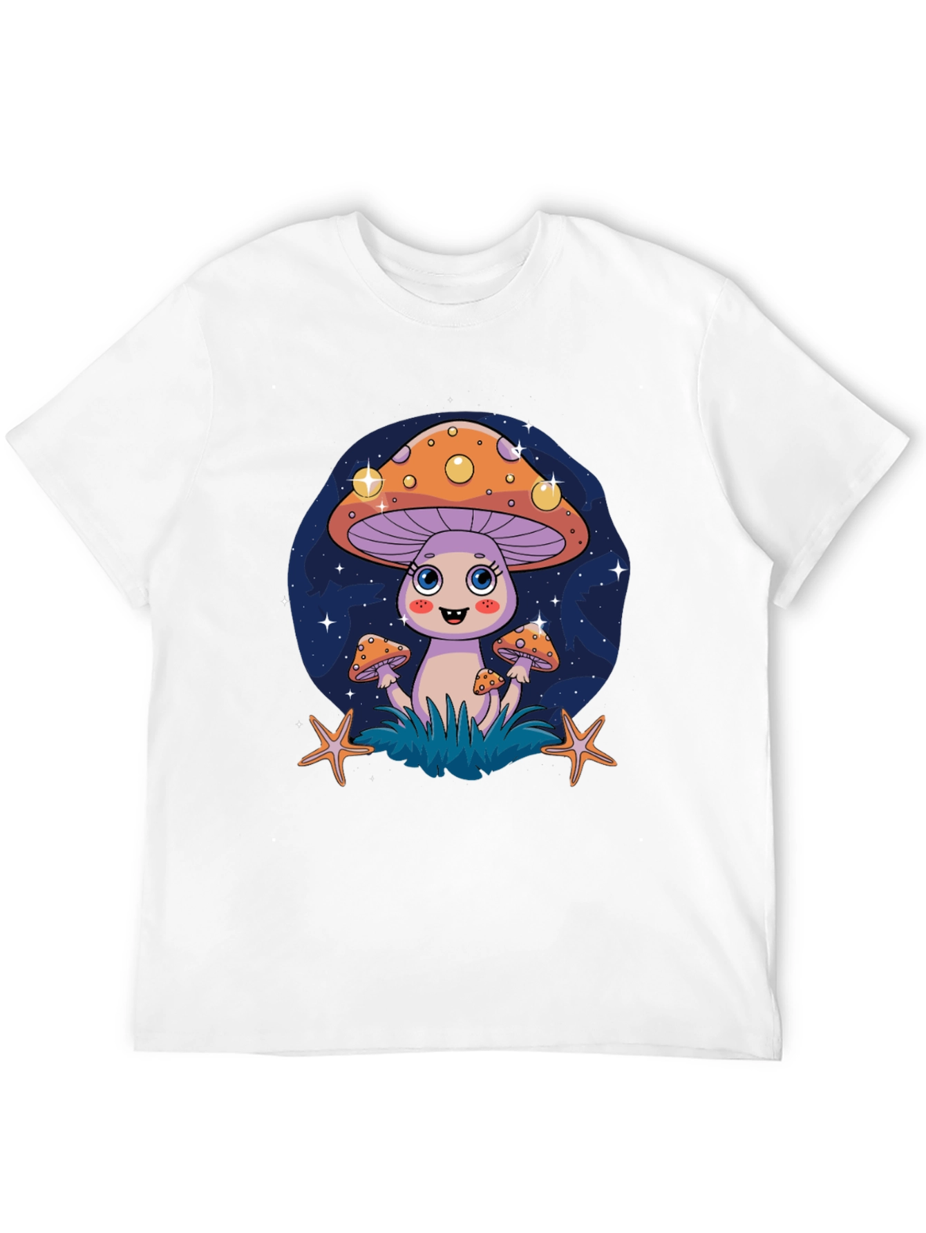Funky Mushroom Graphic Tee - Quirky Cartoon Design