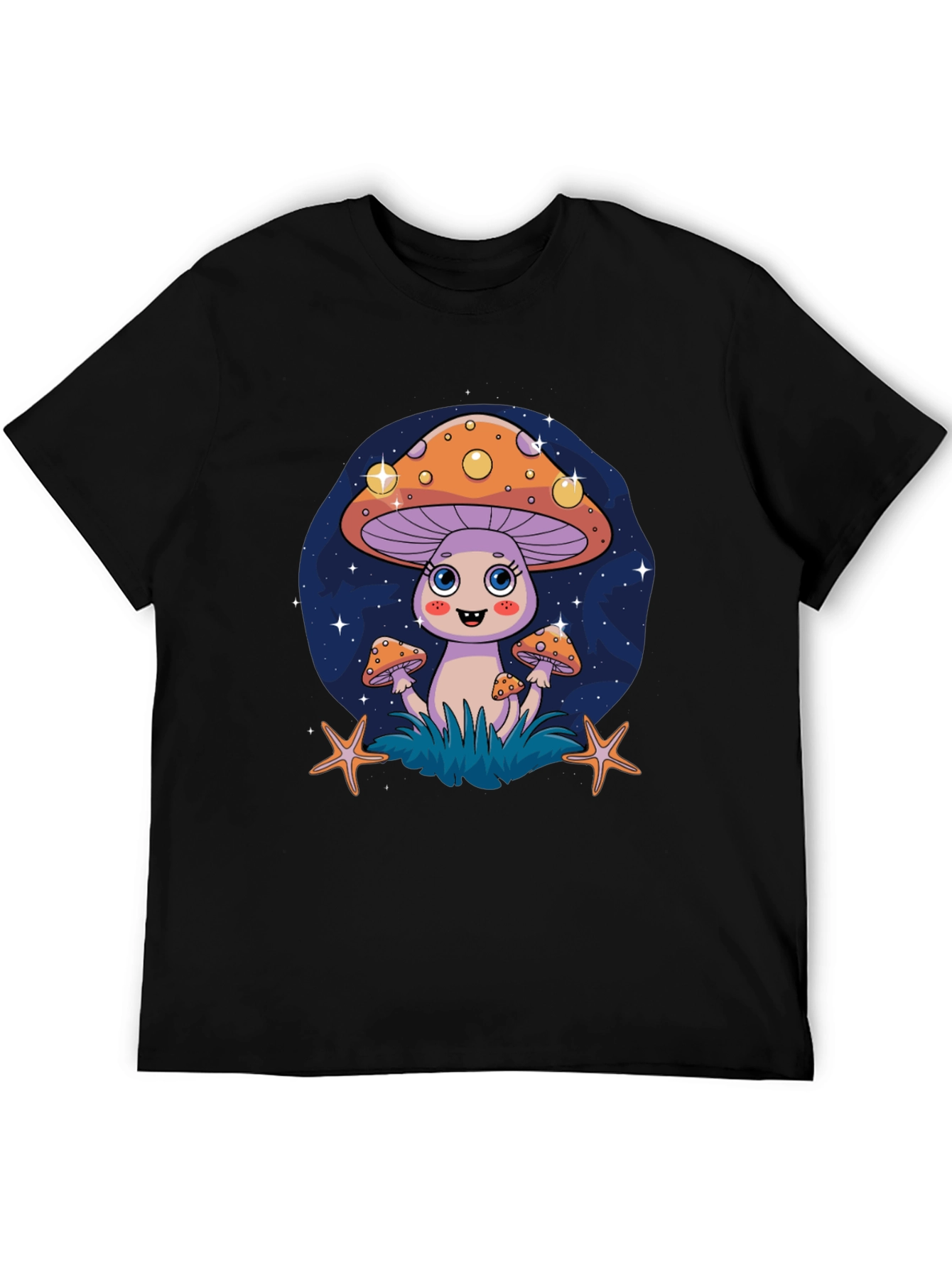 Funky Mushroom Graphic Tee - Quirky Cartoon Design