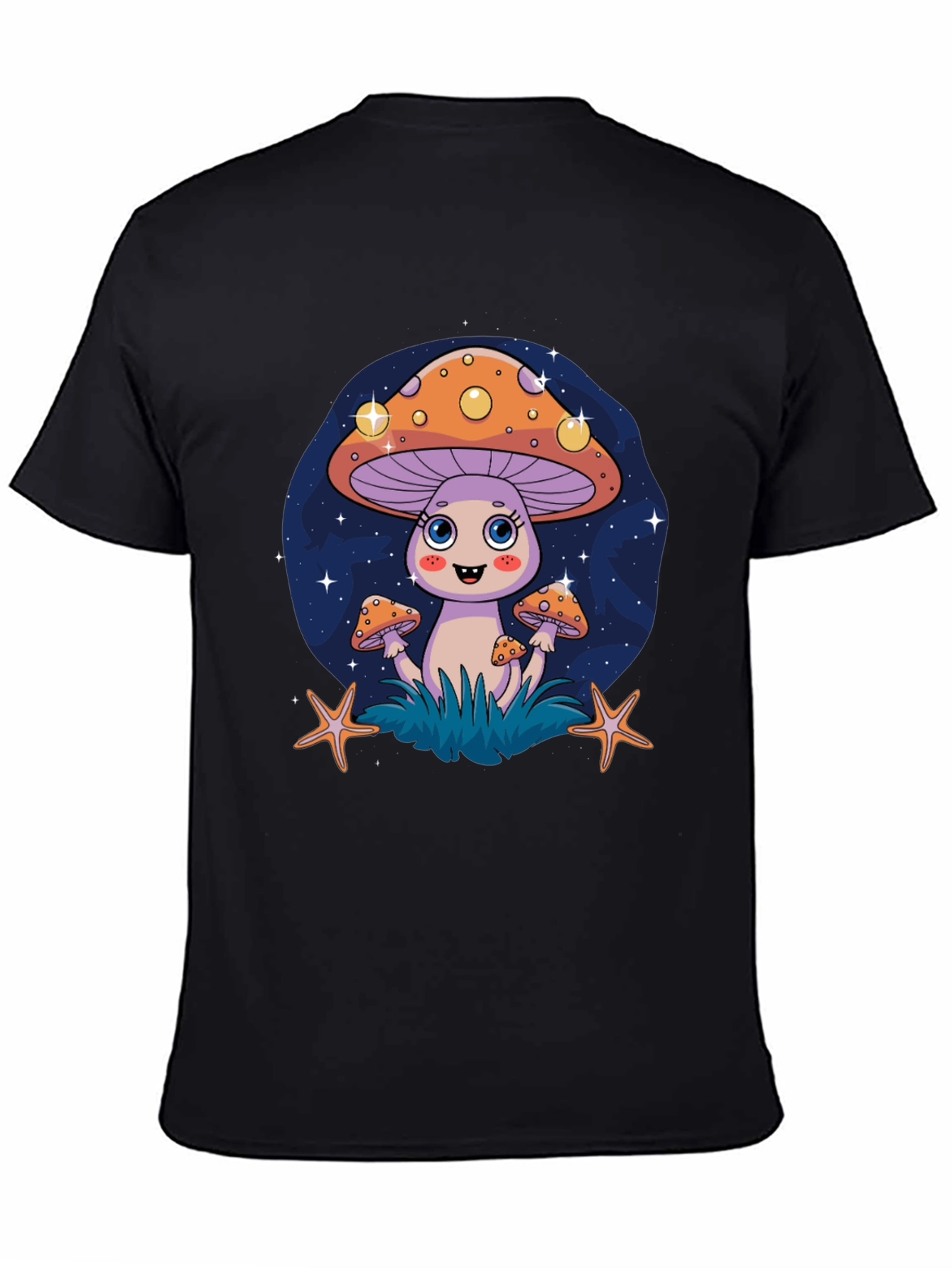 Funky Mushroom Graphic Tee - Quirky Cartoon Design
