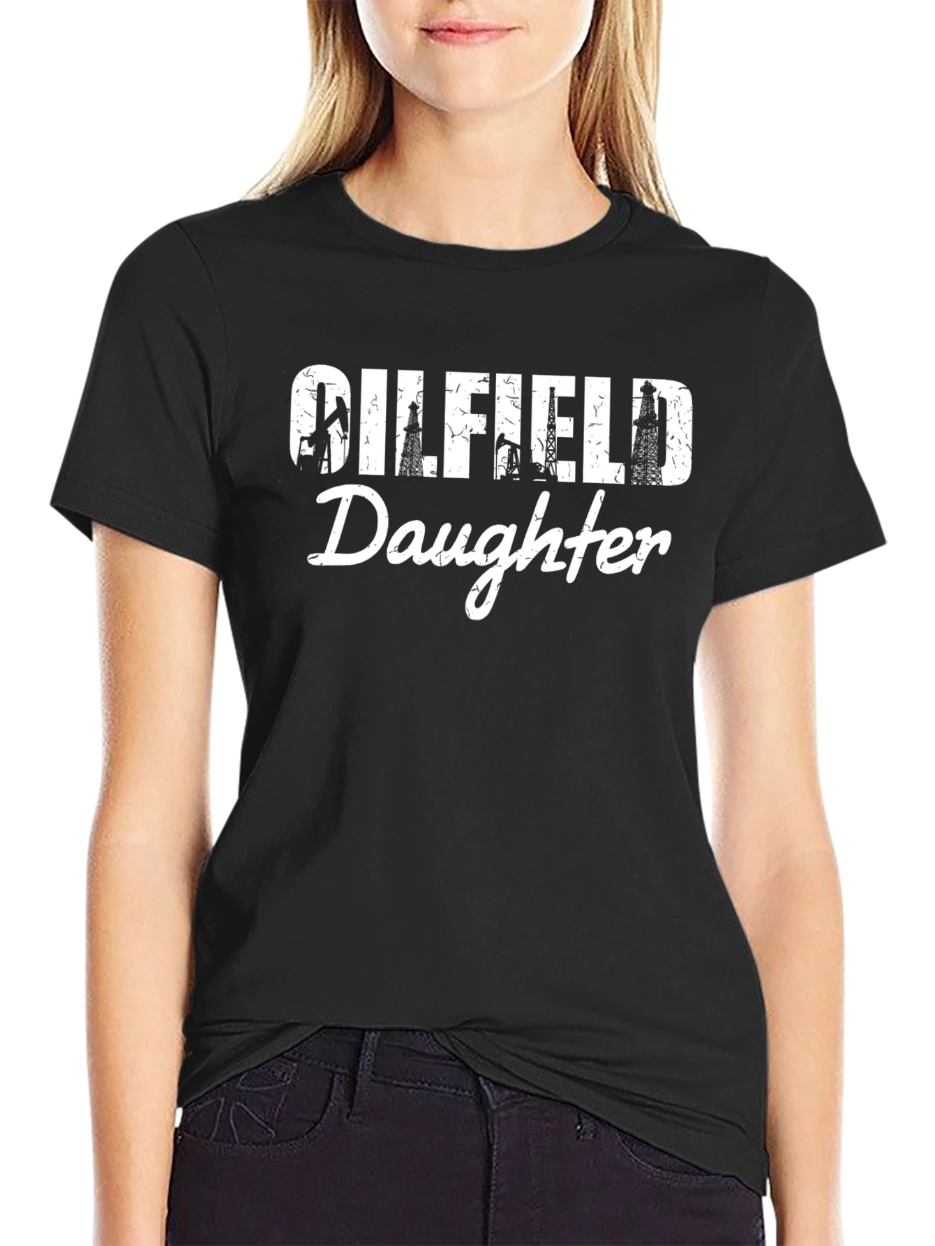 Oilfield Daughter Graphic Tee - Black