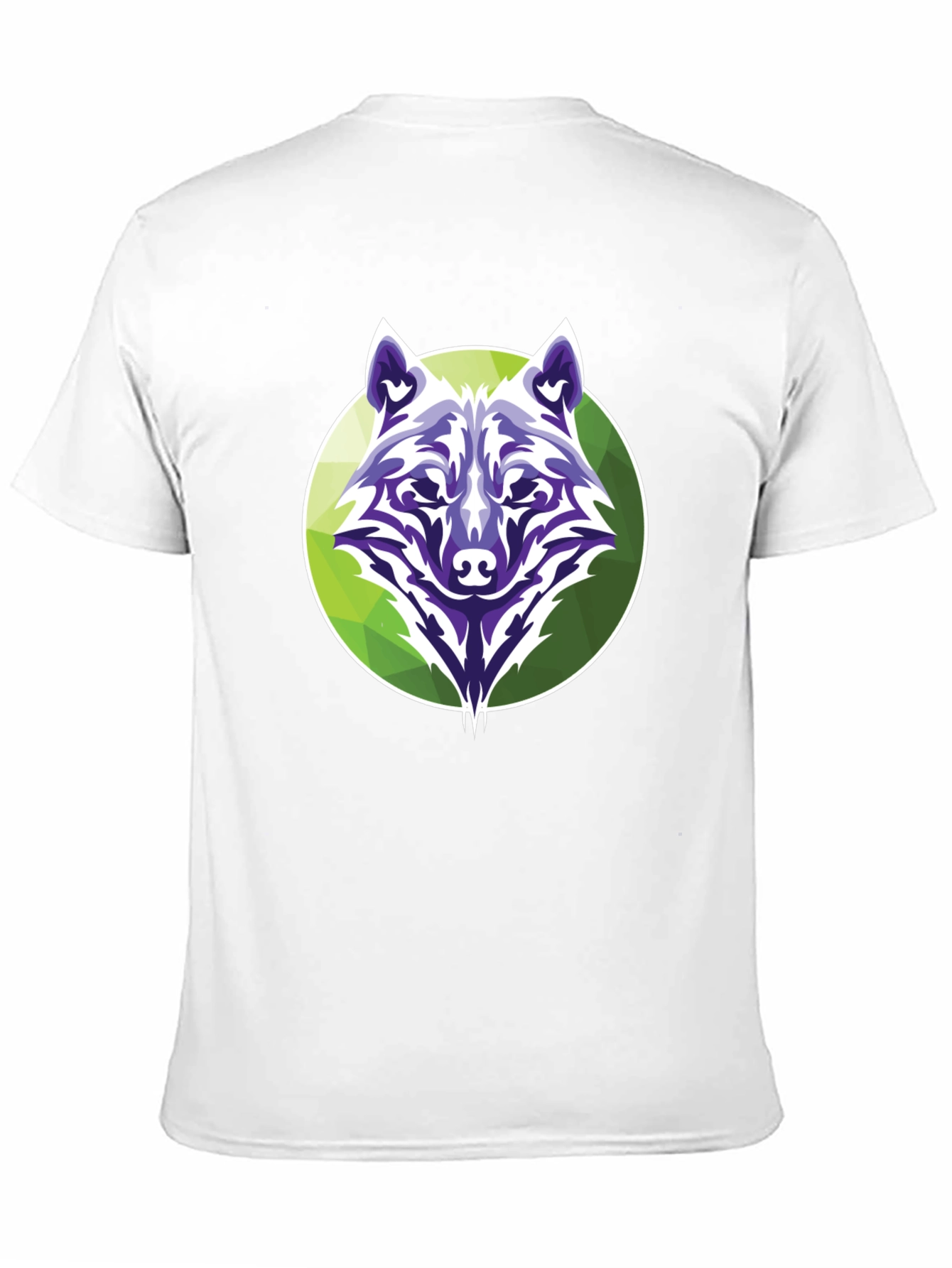 Wolf Graphic Tee - Modern Geometric Design