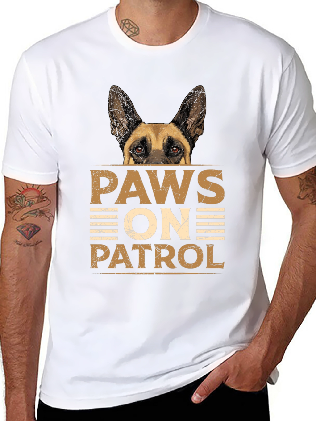 Dog Lovers Paws On Patrol Graphic Tee
