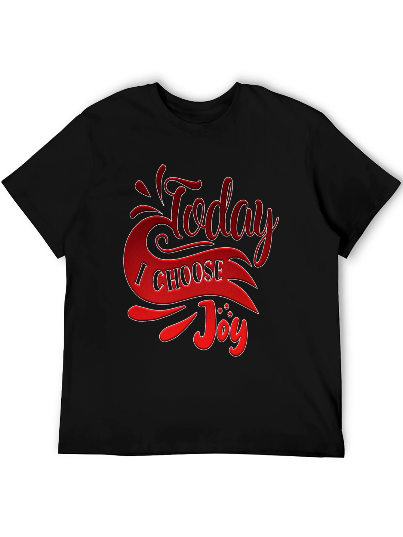 Today I Choose Joy Graphic Tee - Black T-Shirt