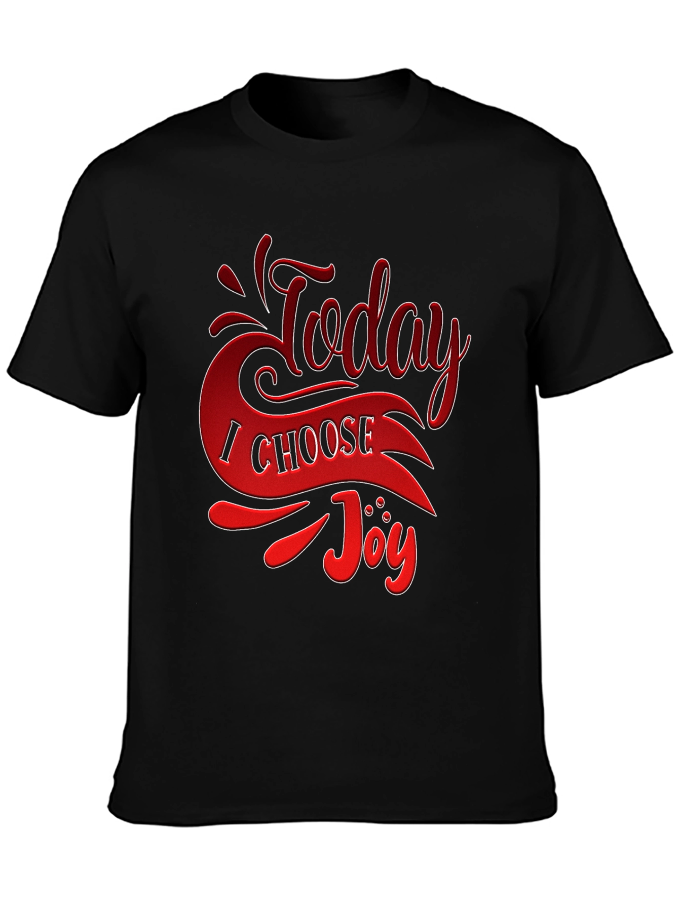 Today I Choose Joy Graphic Tee - Black T-Shirt
