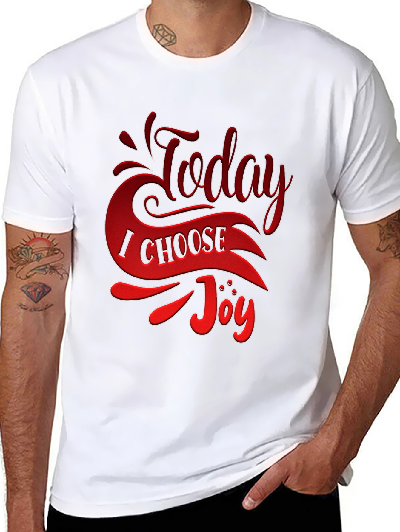 Today I Choose Joy Graphic Tee - Black T-Shirt