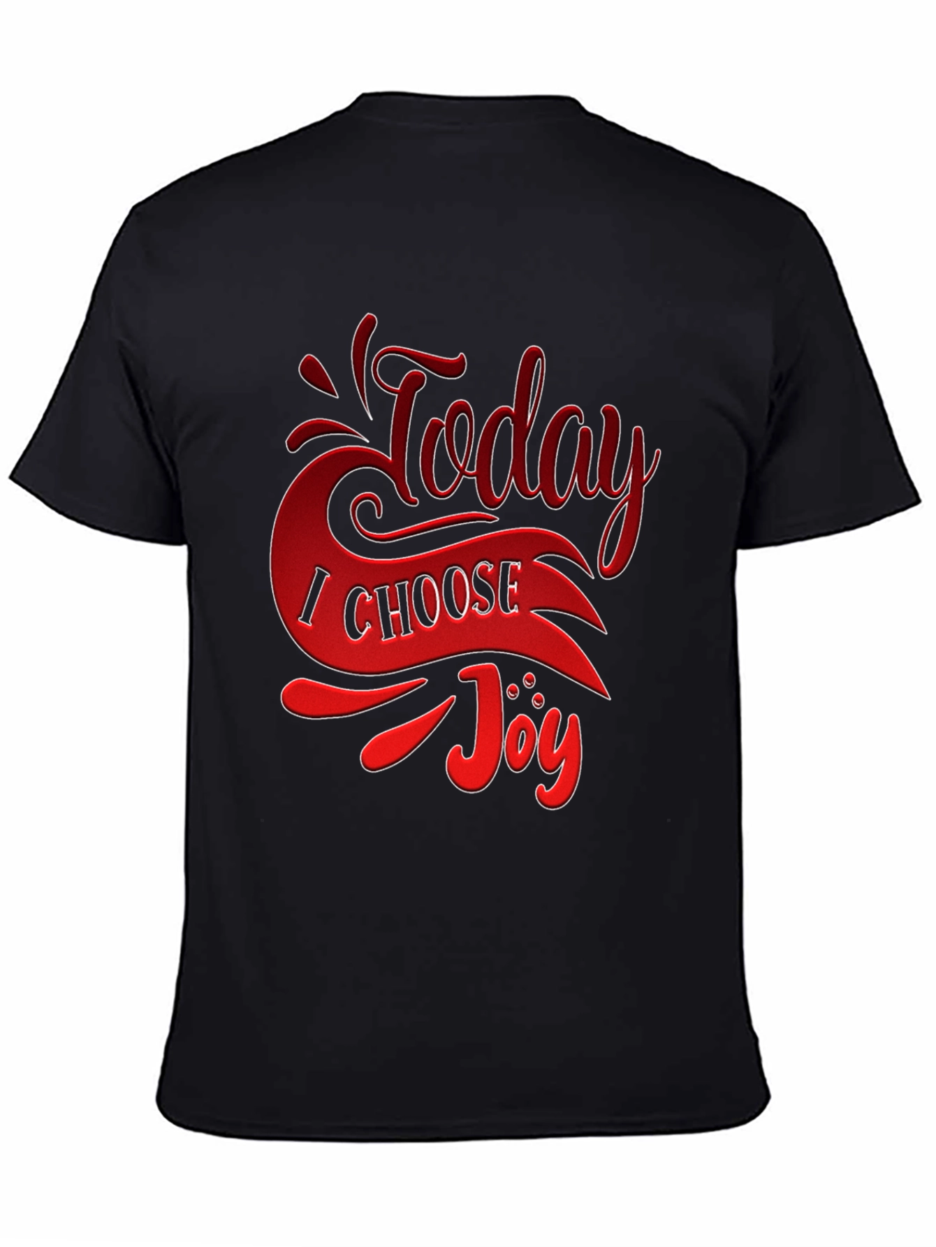 Today I Choose Joy Graphic Tee - Black T-Shirt