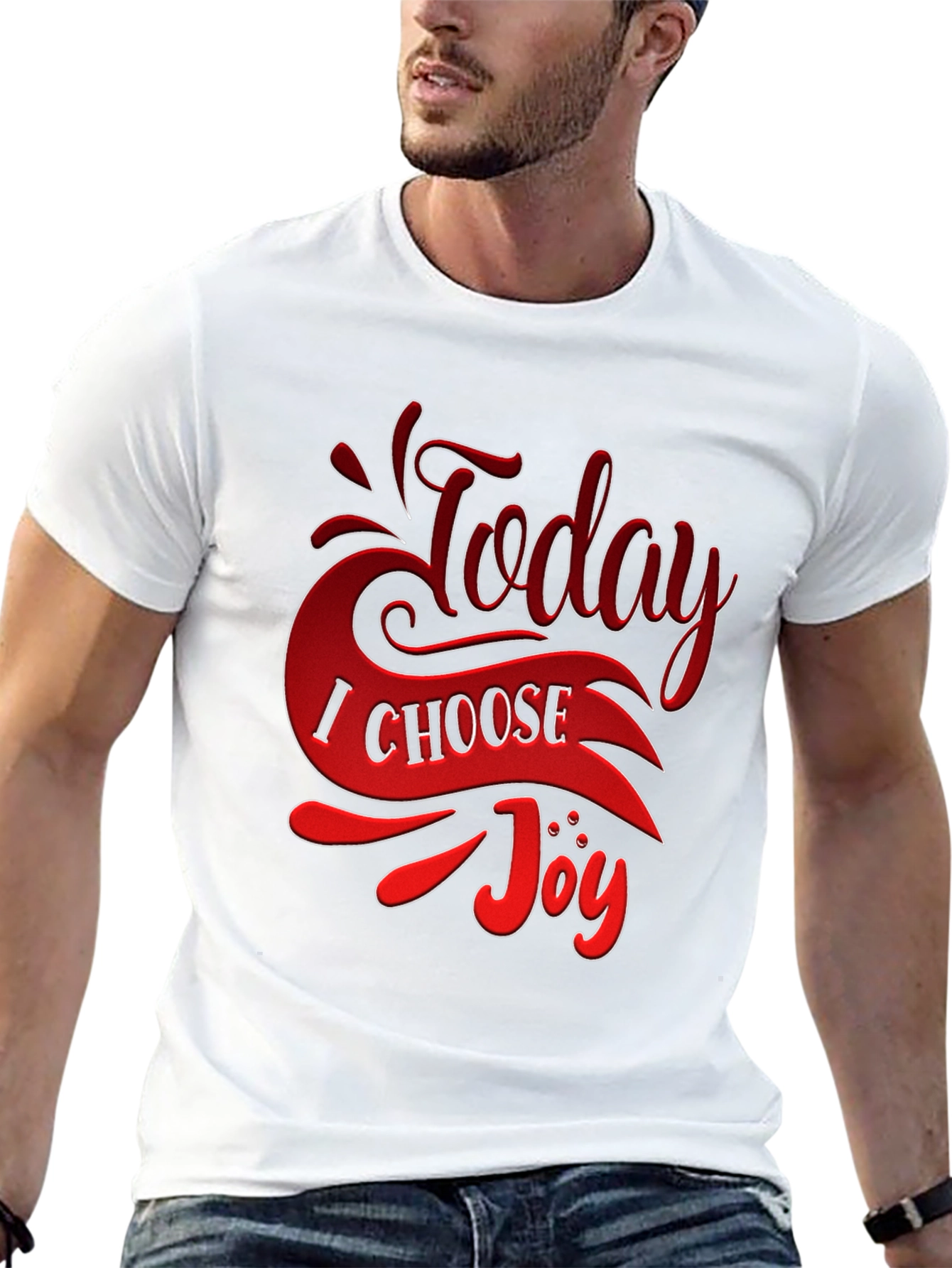 Today I Choose Joy Graphic Tee - Black T-Shirt
