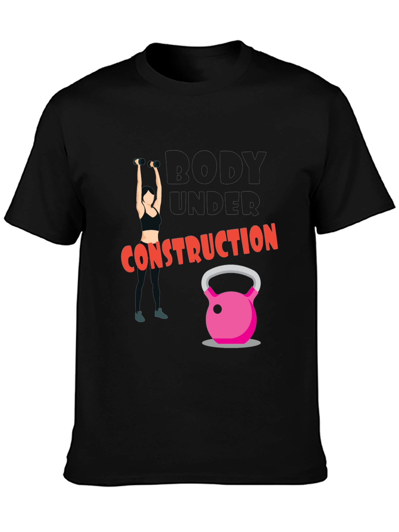 Body Under Construction Graphic T-Shirt