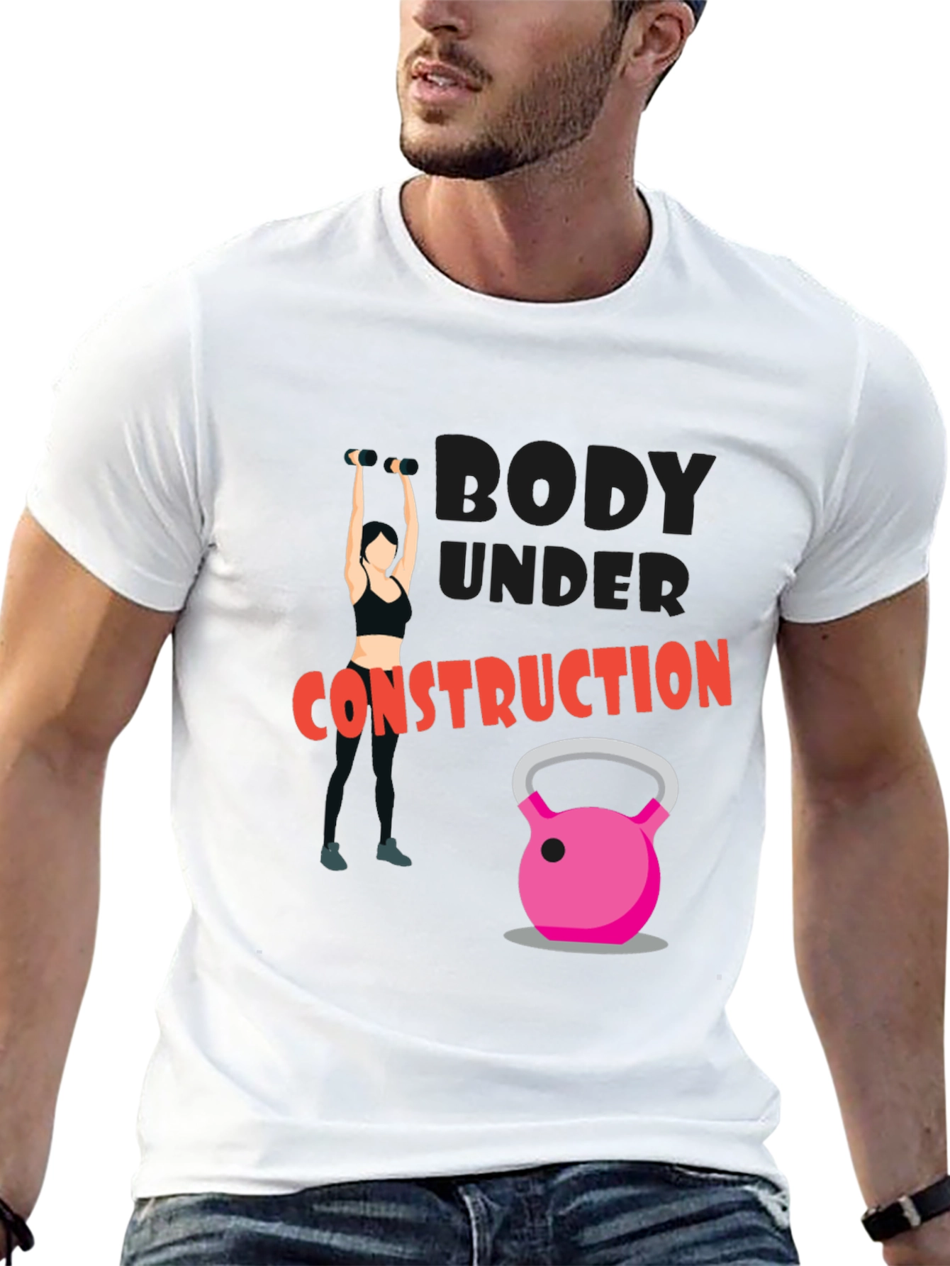 Body Under Construction Graphic T-Shirt