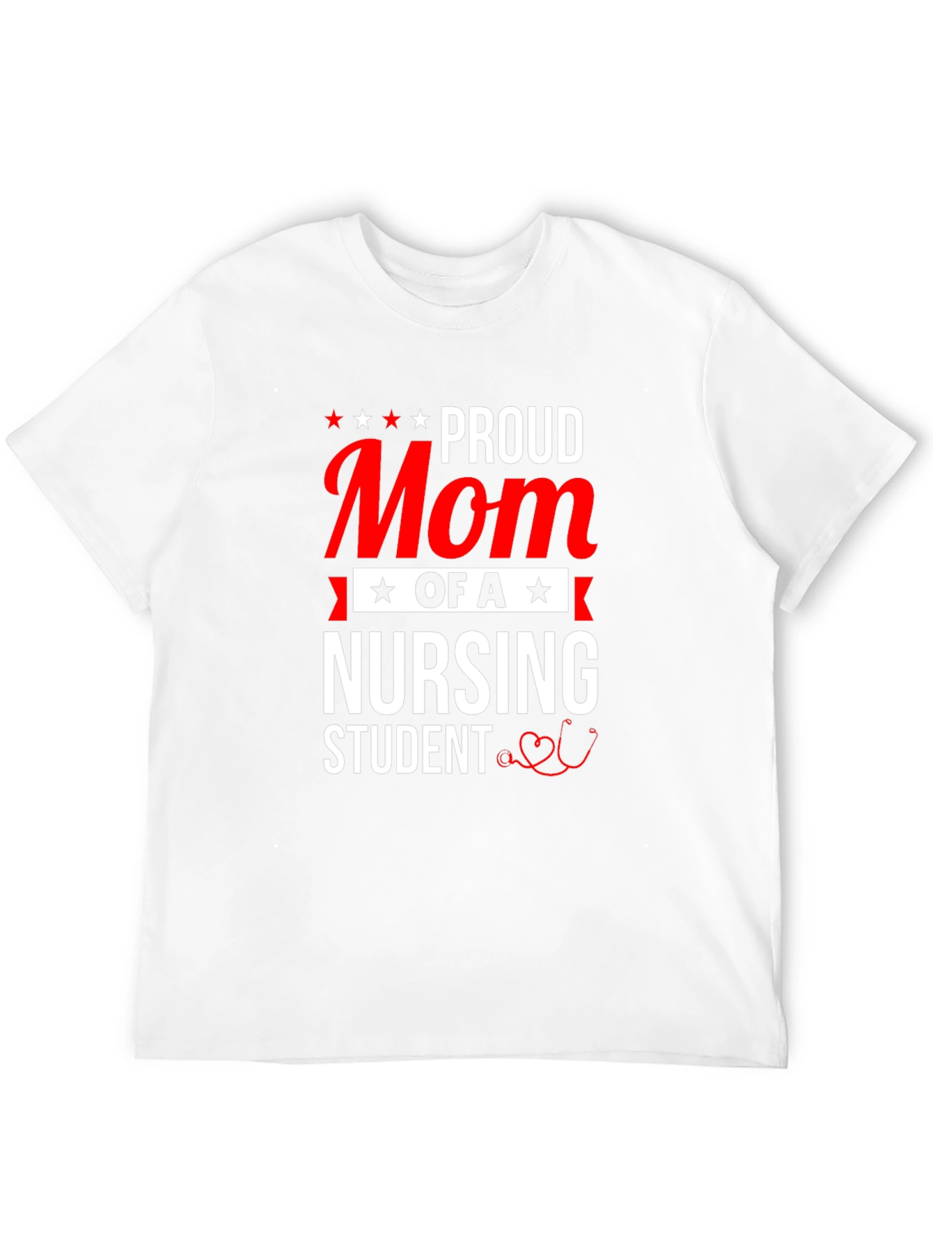 Proud Mom of a Nursing Student Black T-Shirt
