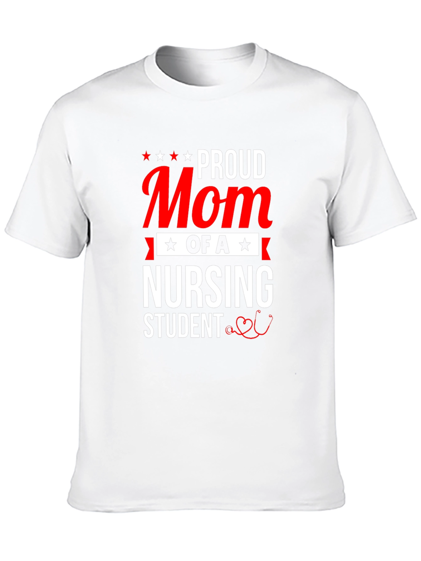 Proud Mom of a Nursing Student Black T-Shirt
