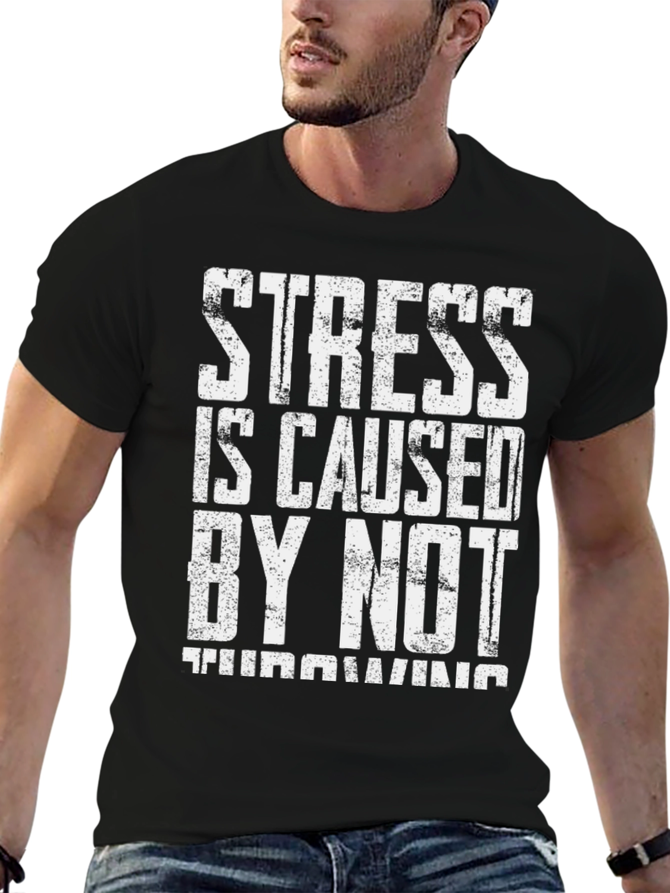 Stress Throwing T-Shirt - Humorous Relaxing Design
