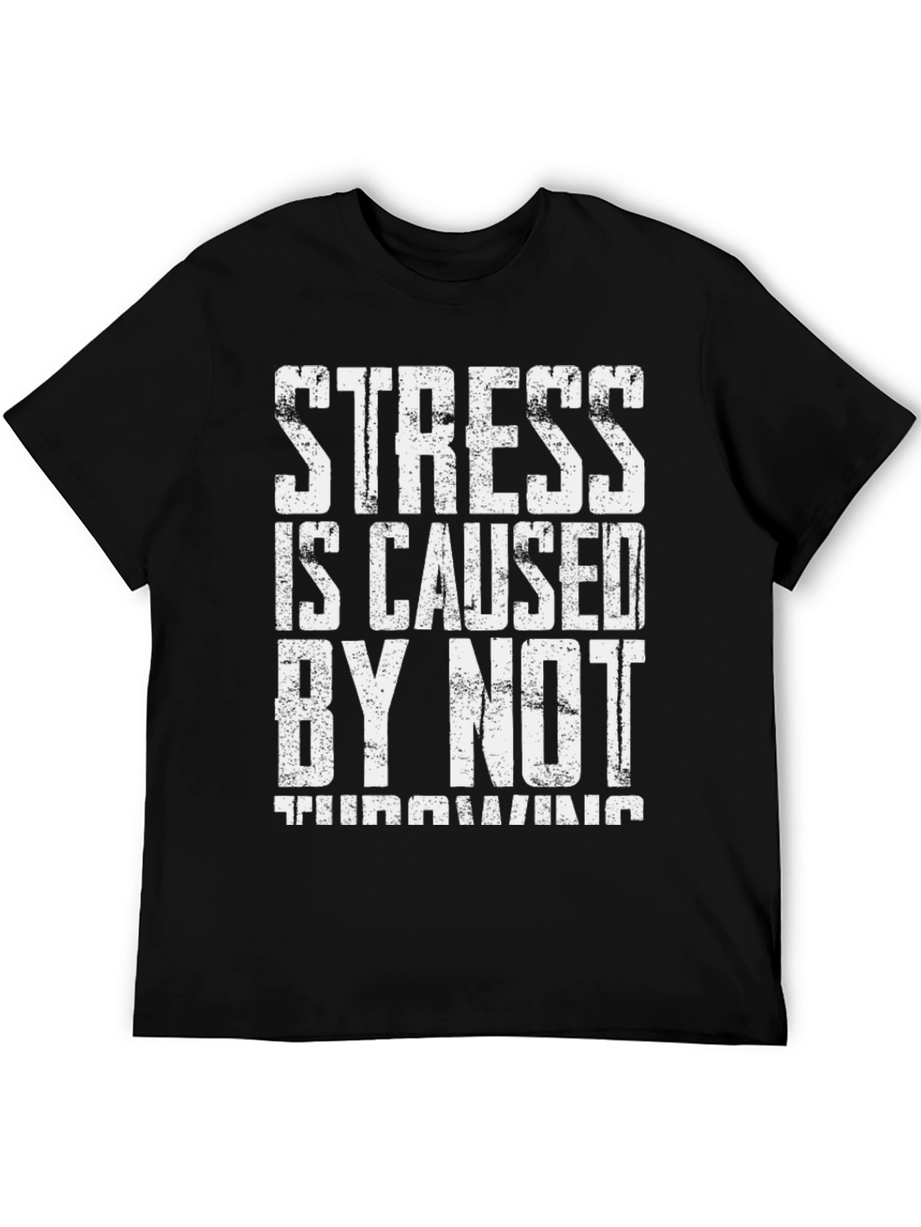 Stress Throwing T-Shirt - Humorous Relaxing Design