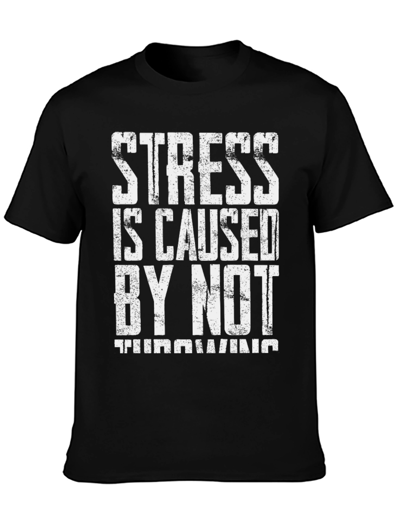 Stress Throwing T-Shirt - Humorous Relaxing Design