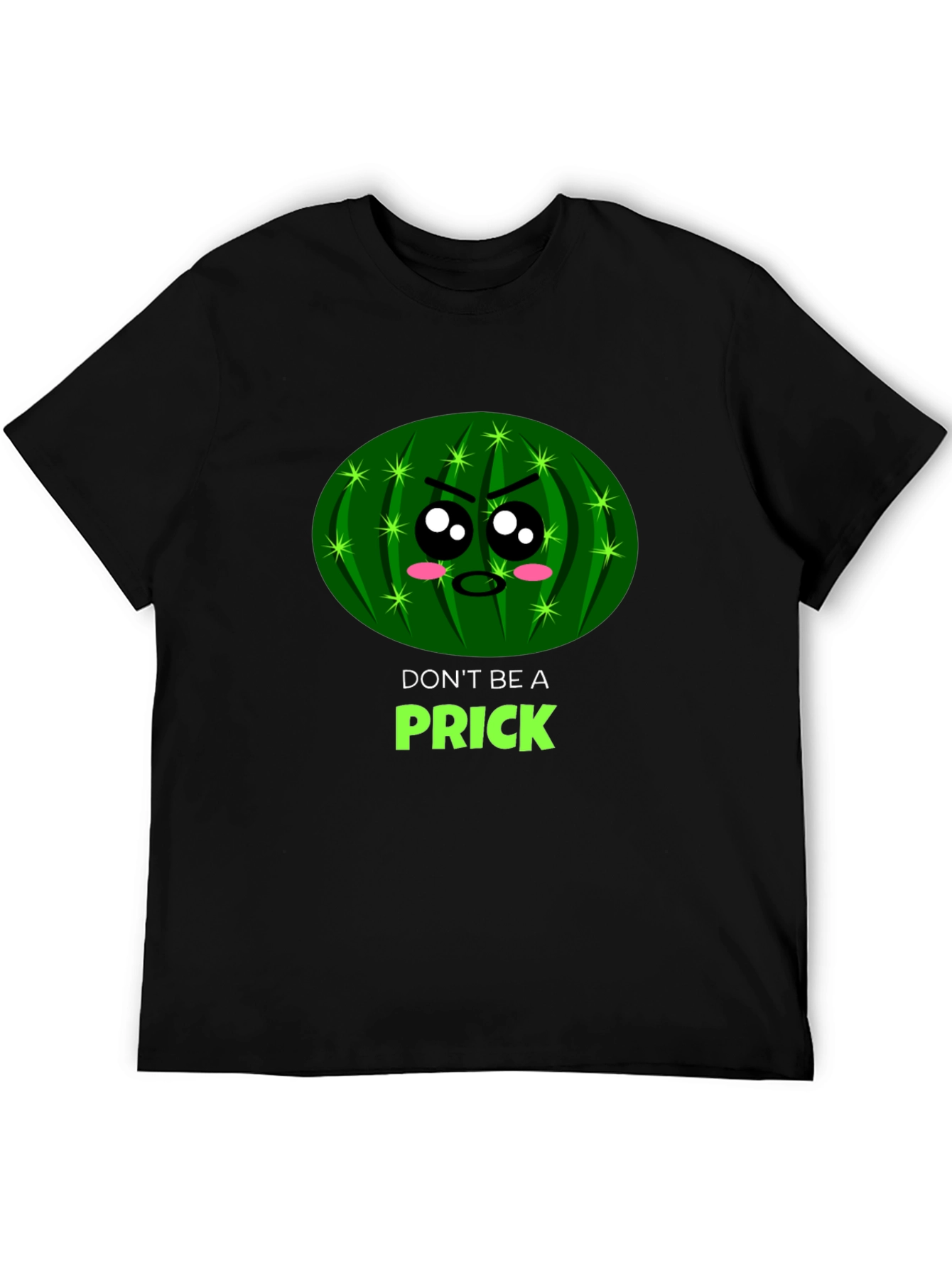Dont Be a Prick Funny Cactus Graphic T-Shirt