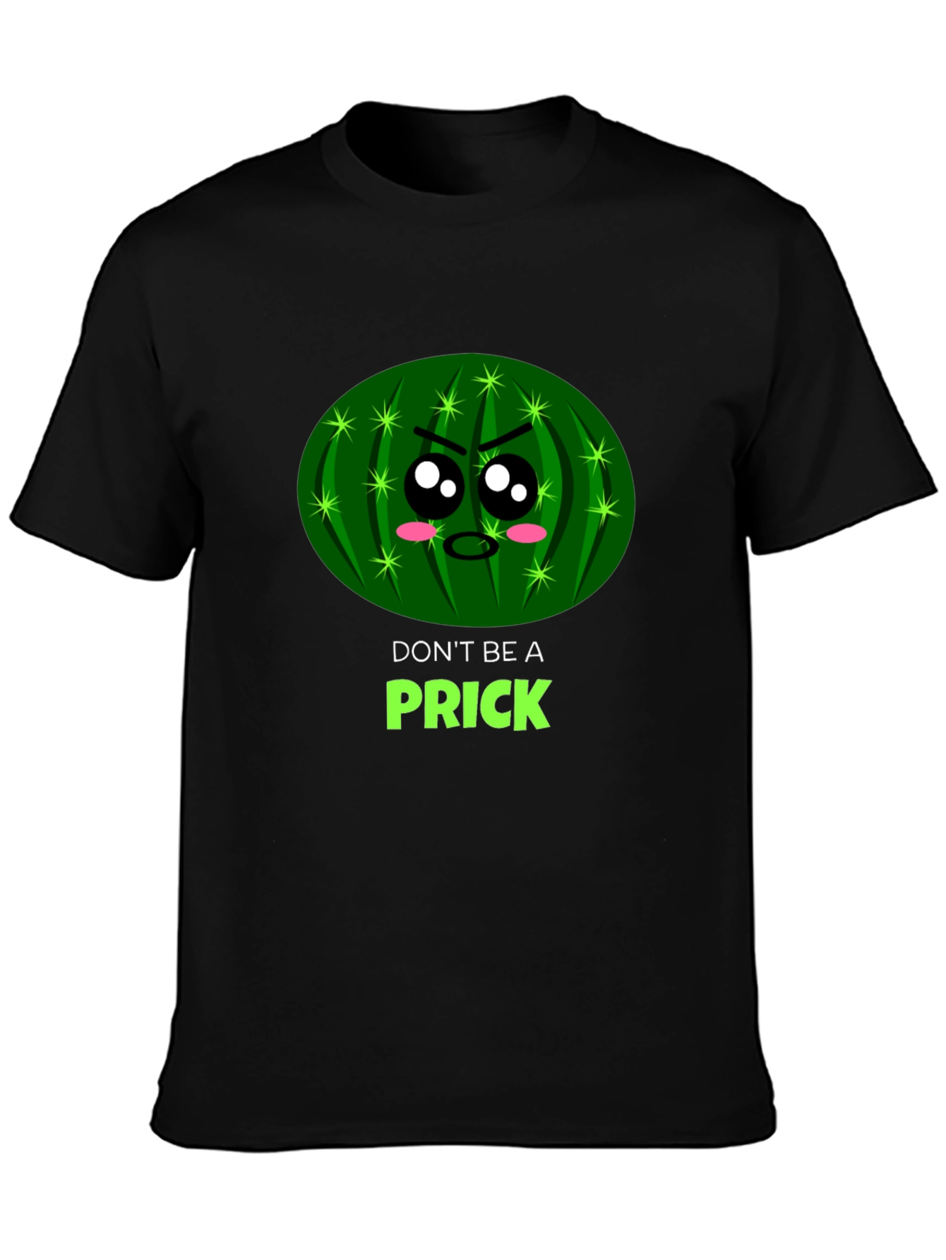 Dont Be a Prick Funny Cactus Graphic T-Shirt