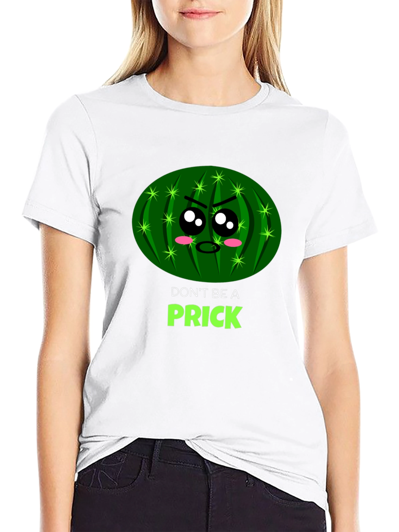 Dont Be a Prick Funny Cactus Graphic T-Shirt