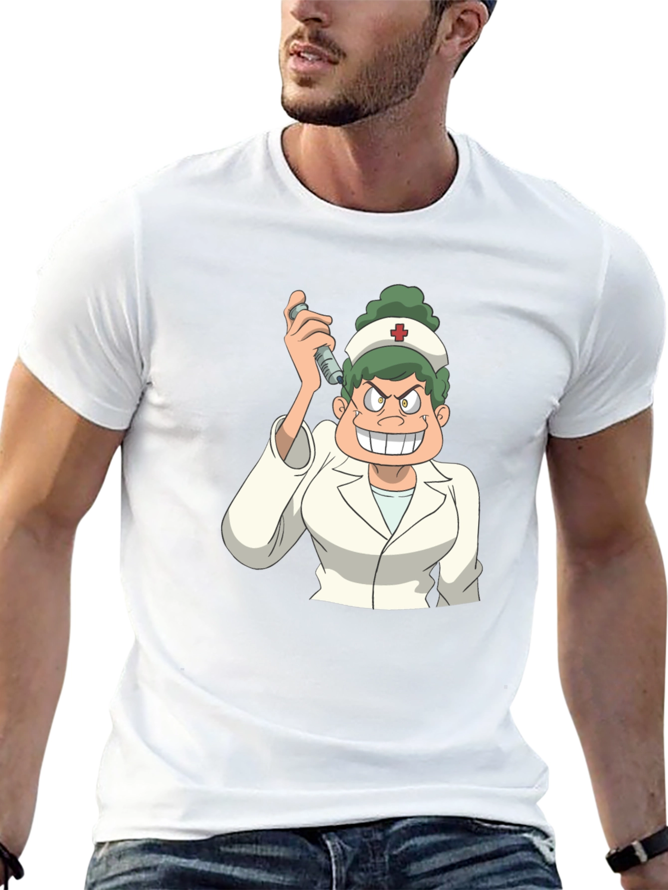 Cartoon Nurse Graphic Tee